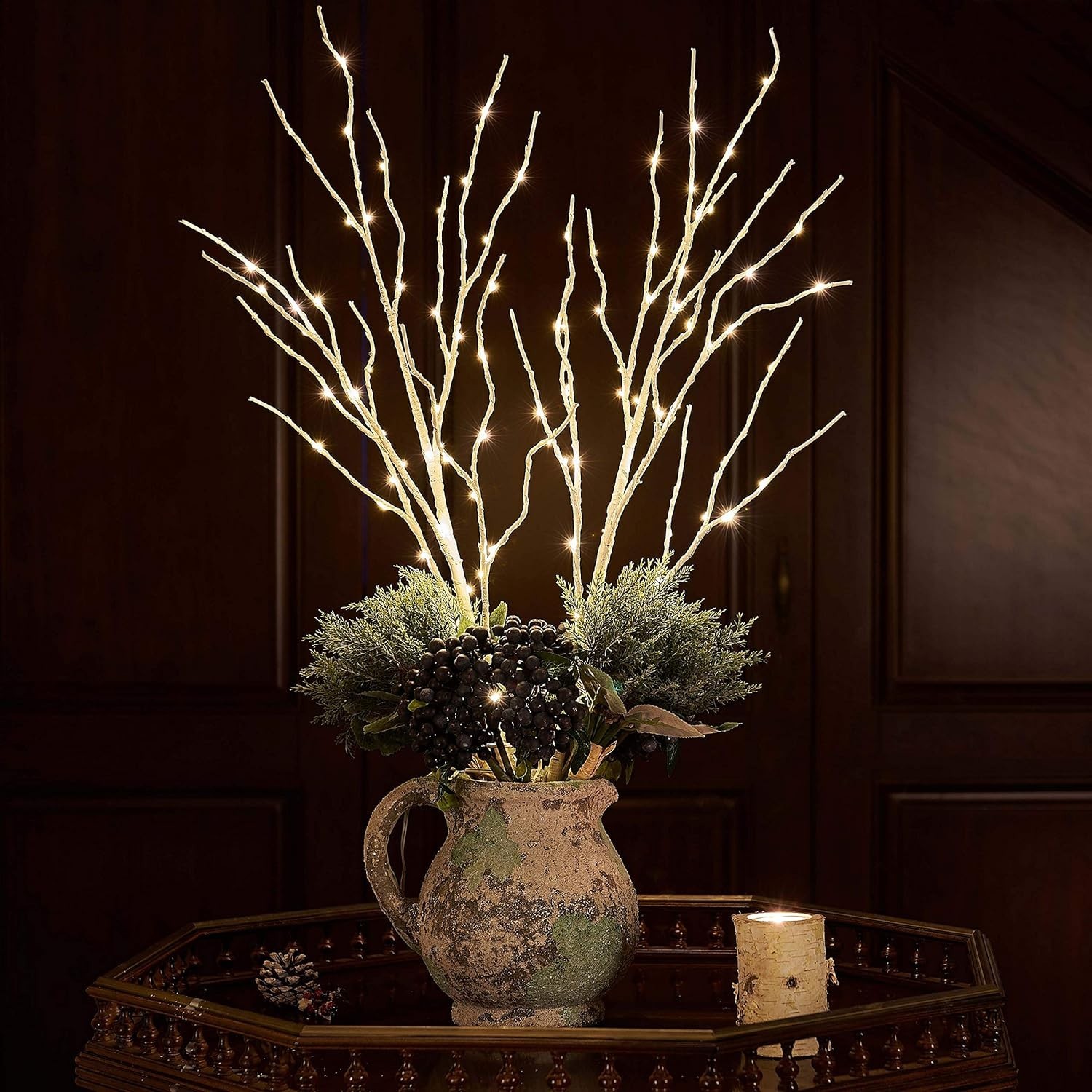 Elegant Lighted Birch Branches with 100 LED Lights – Perfect for Any Occasion