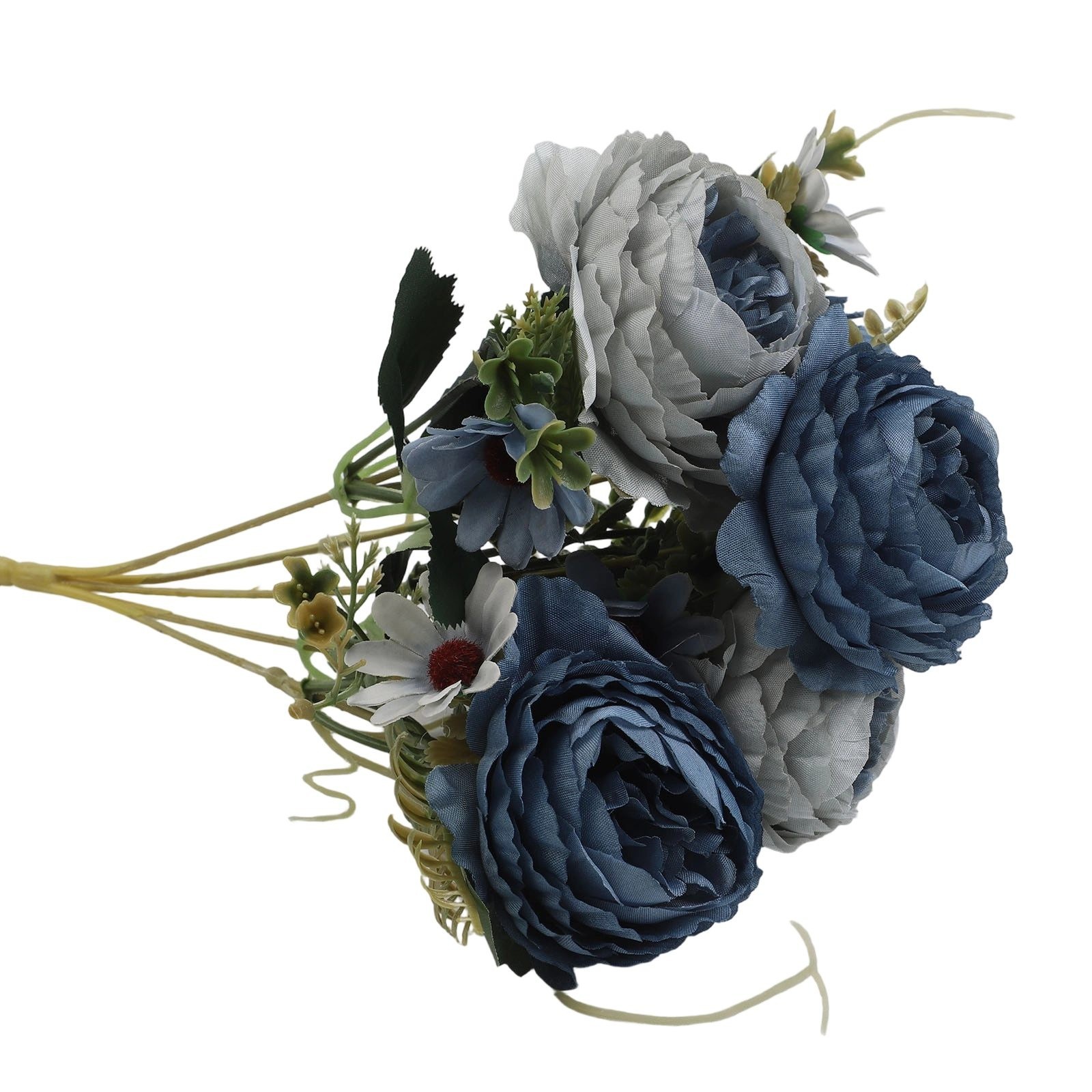 Elegant Faux Floral Bouquet Peony Rose Arrangement for Stylish Centerpieces