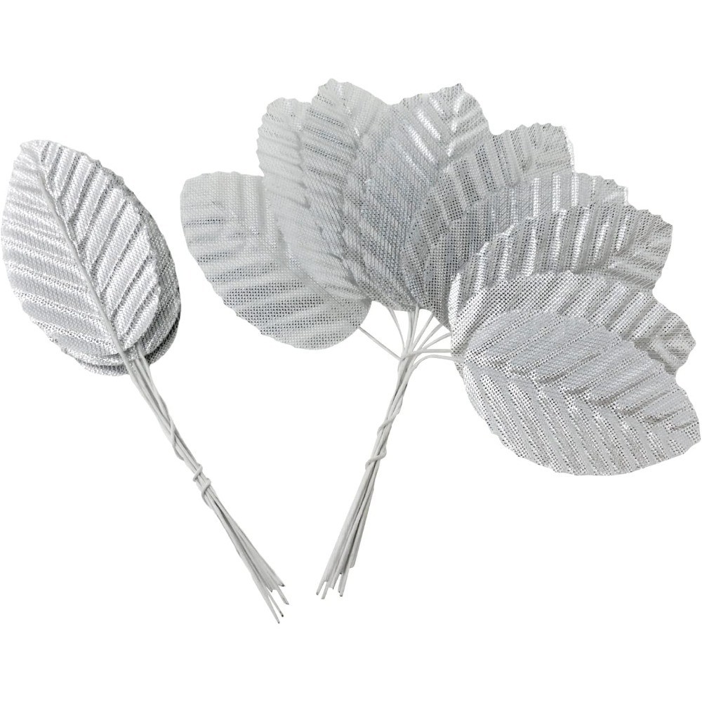 Artificial Silk Wired Leaves for DIY Crafts Floral Arrangements Bouquets Wedding
