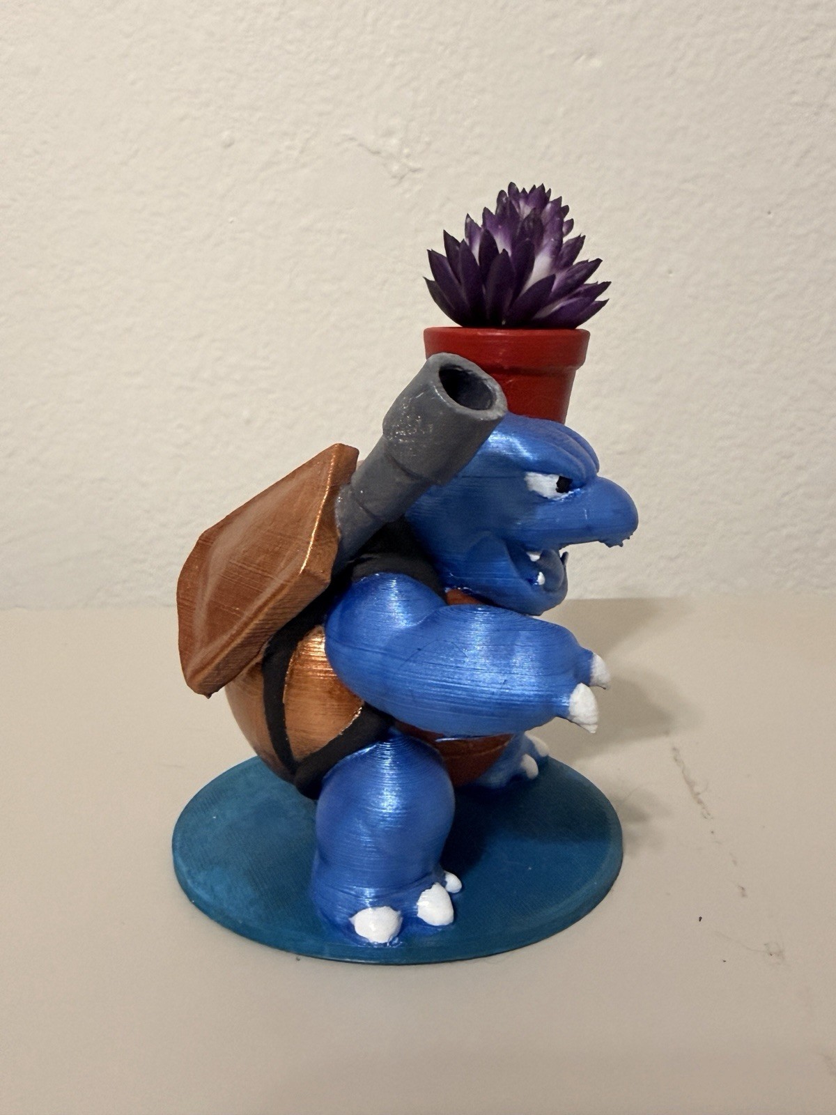 Pokemon Blastoise Flower Pot- Custom Made 3D Printed