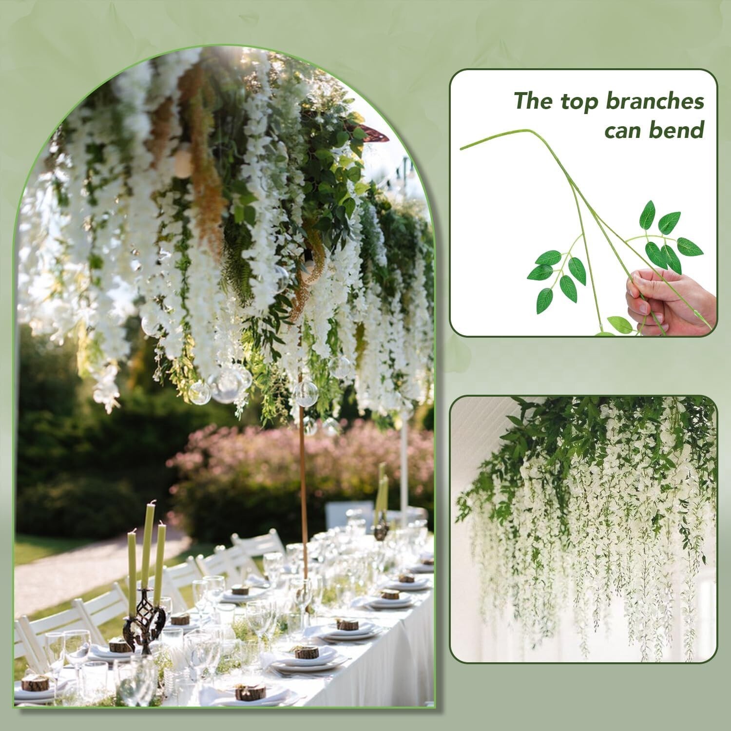 Guirnalda De Flores Artificiales Decoracion Para Boda Babyshower Arco De Globos