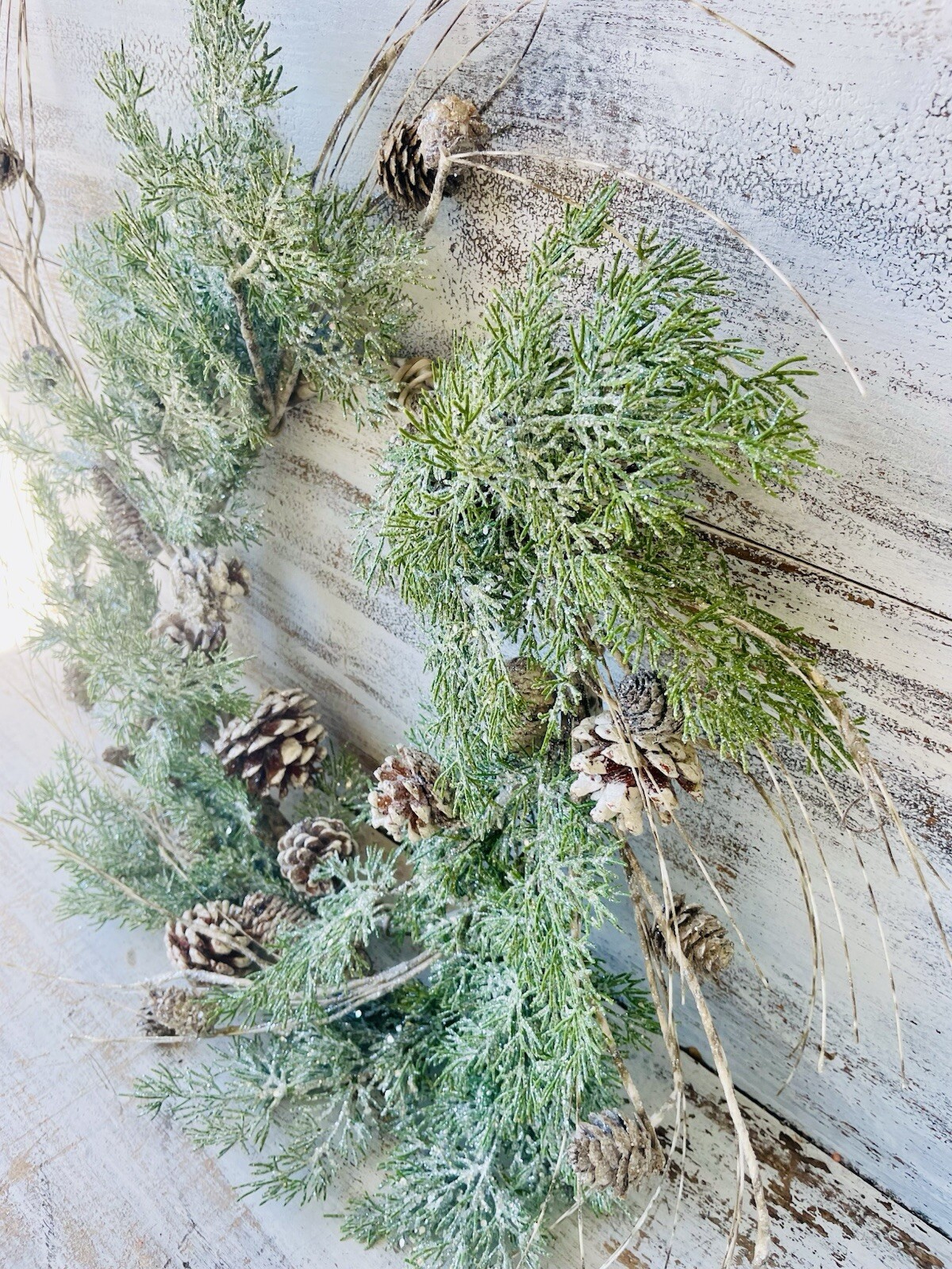 Birch Tipped Cedar Winter Or Christmas Wreath