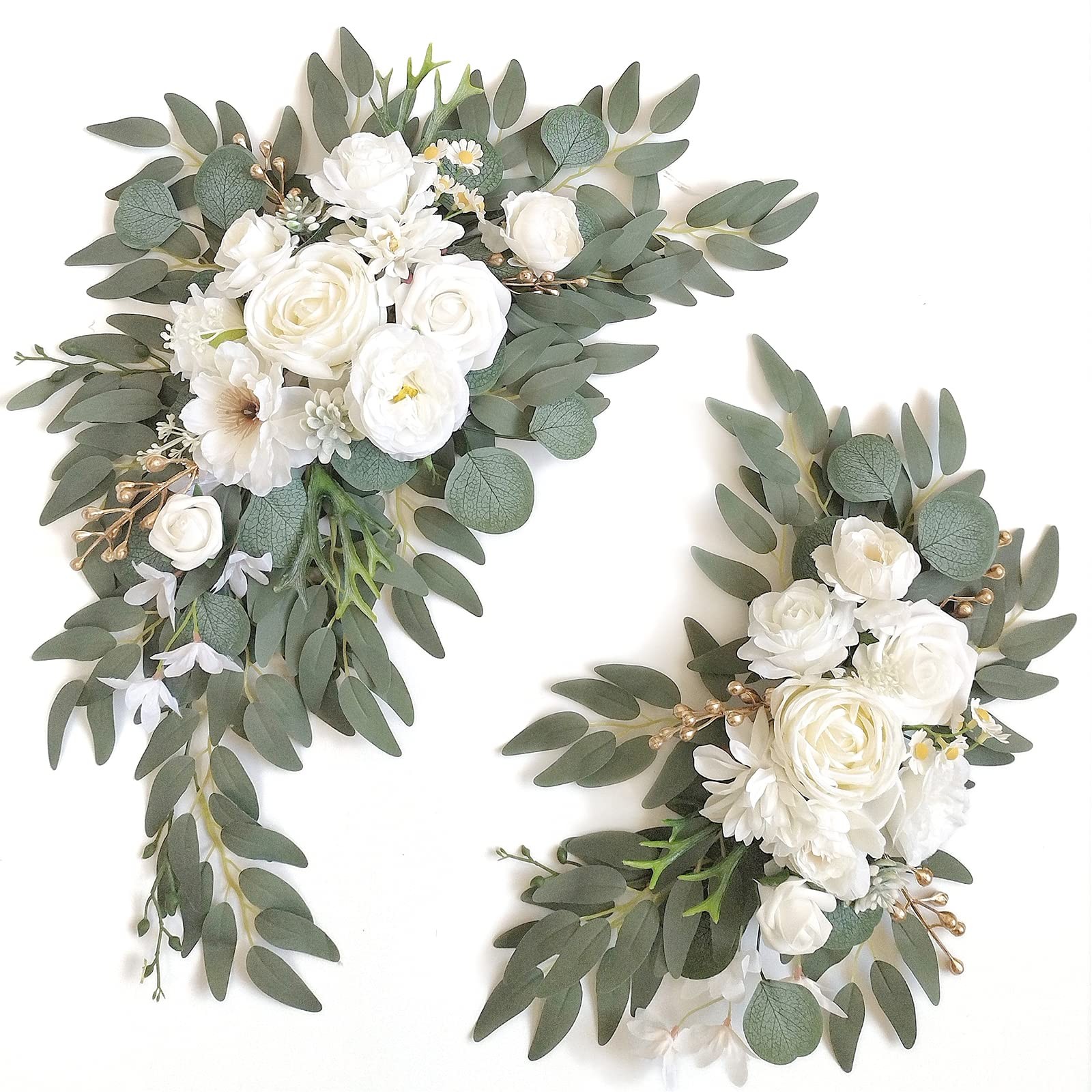 Faux Arch Flower Swag Set of 2 for Wedding Welcome Signs Floral Swag Wedding …