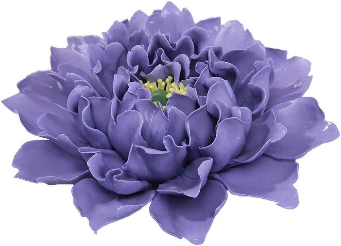 Peony Ceramic Flower Wall Décor Artificial 3D Flower Wall Art for Living Room Ho