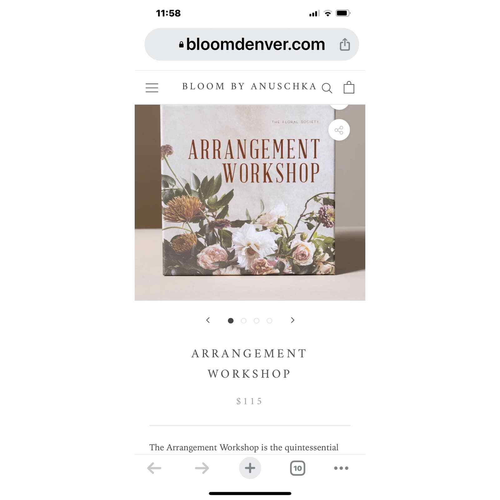 The Floral Society Arrangement Workshop Kit Open Box NWT