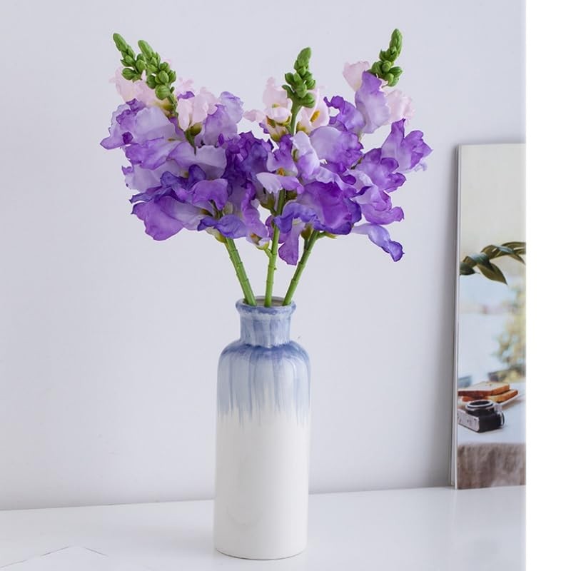 6 Pieces Artificial Delphinium Flowers,16″Artificial Silk Flowers Hyacinth,Si…