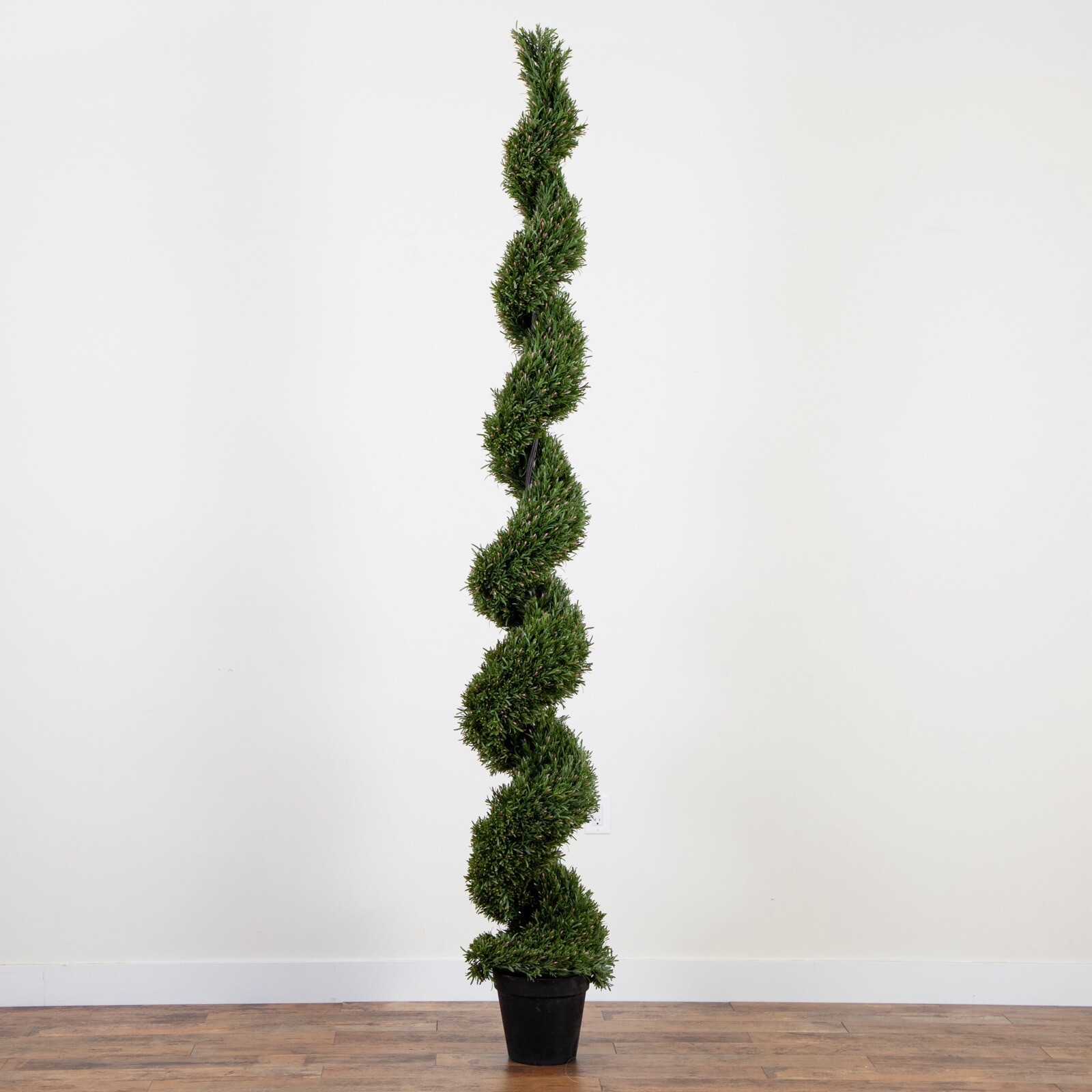 9’ Topiary Rosemary Spiral Artificial Tree UV (Indoor/Outdoor). Retail $649