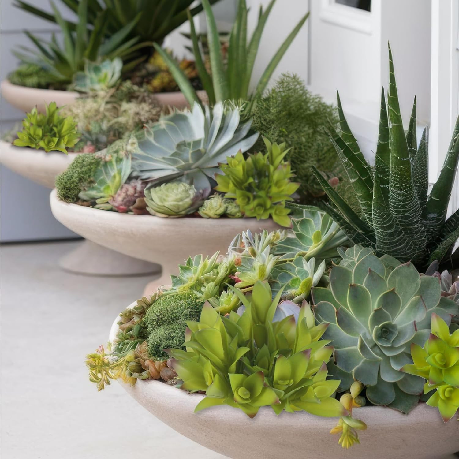 8 Pcs Artificial Succulent Plants Unpotted Fake Mini Succulents Realistic Faux C