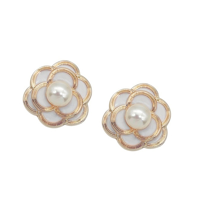 2 Piece Lovely Enameled Floral Headphone Accessory Perfect For Gift Giving
