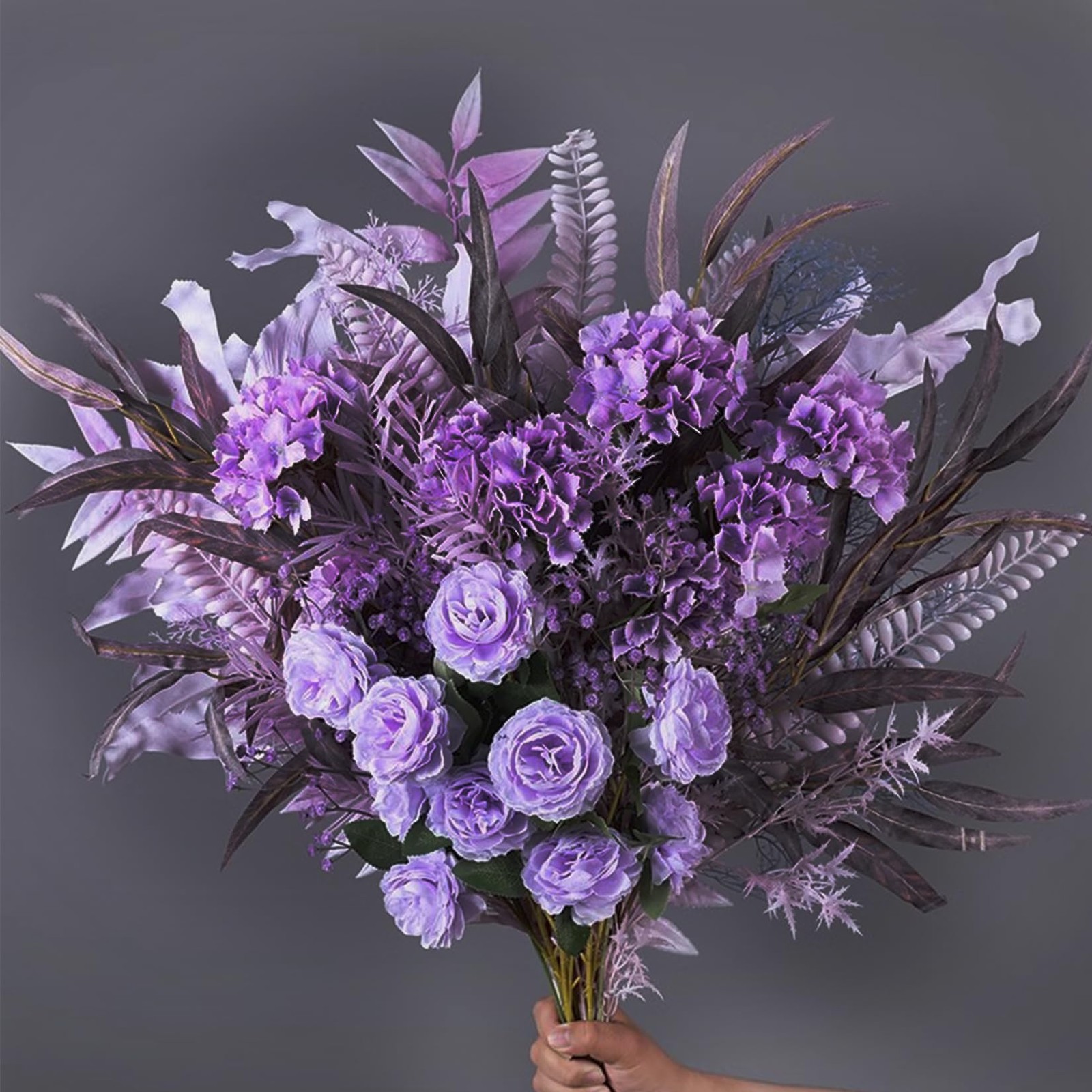 30 Pcs Silk Hydrangea Heads Artificial Flowers Heads and Stems Fake Hydrangea…