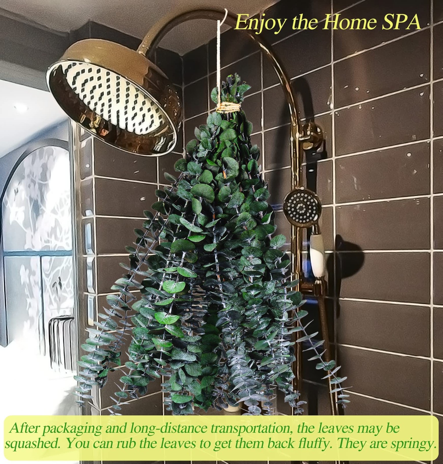 Large Package Dried Preserved Eucalyptus Stems Shower Bundle, 30 Pcs 17″ 100%…