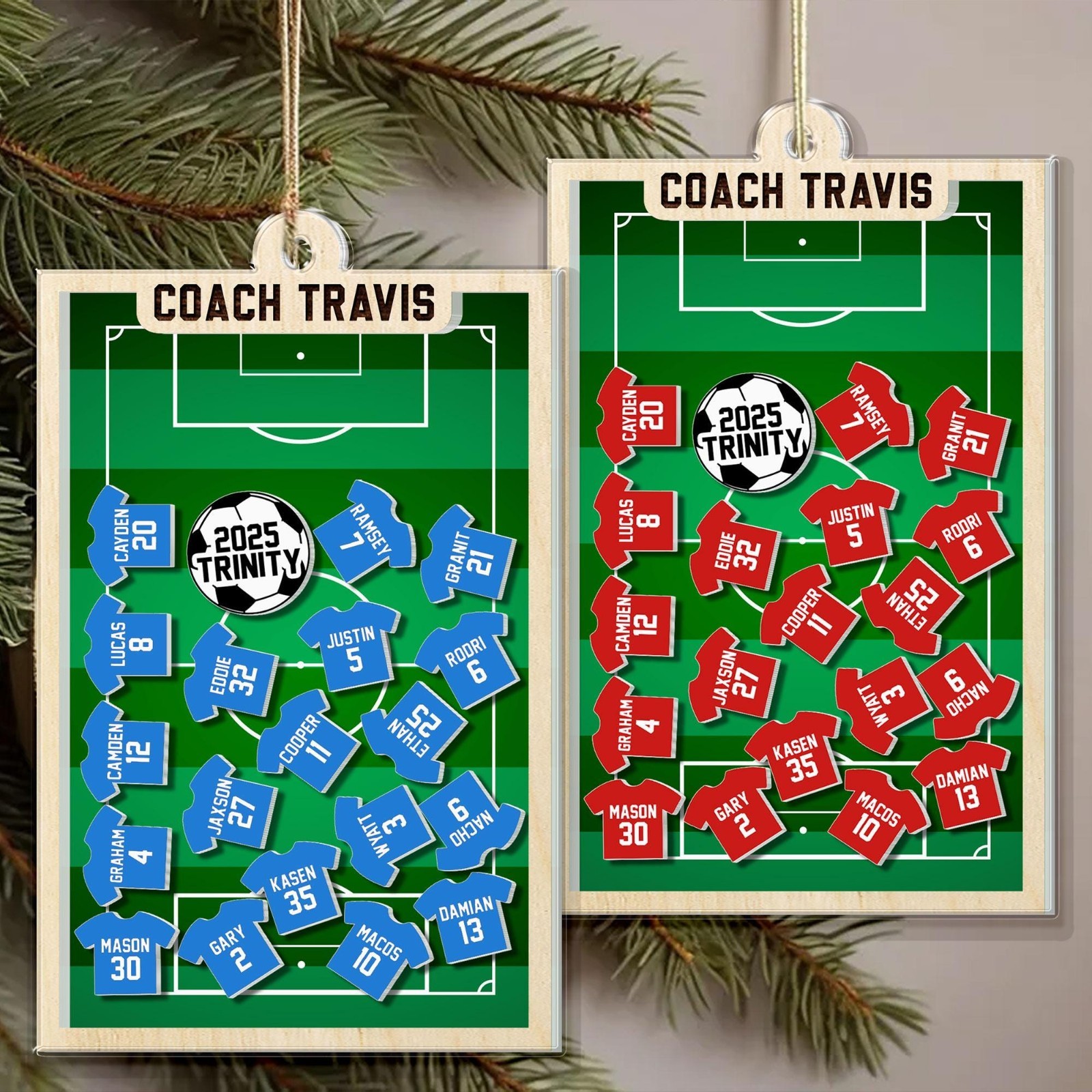 Personalized Soccer Coach Gift – Thank You Magnet with Team Names, Soccer Coach