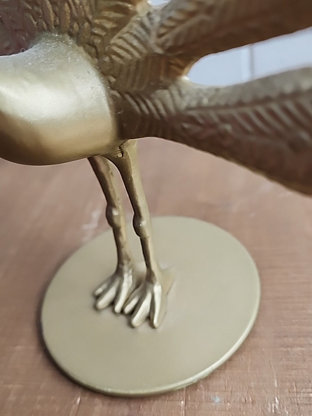 IKEA Markniva Decorative Brass Like Peacocks Figurine Gold