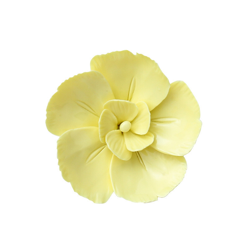 Porcelain Ceramic Flower 3D Orchid Rose Wall Decor Hangings Study Room Art Hang