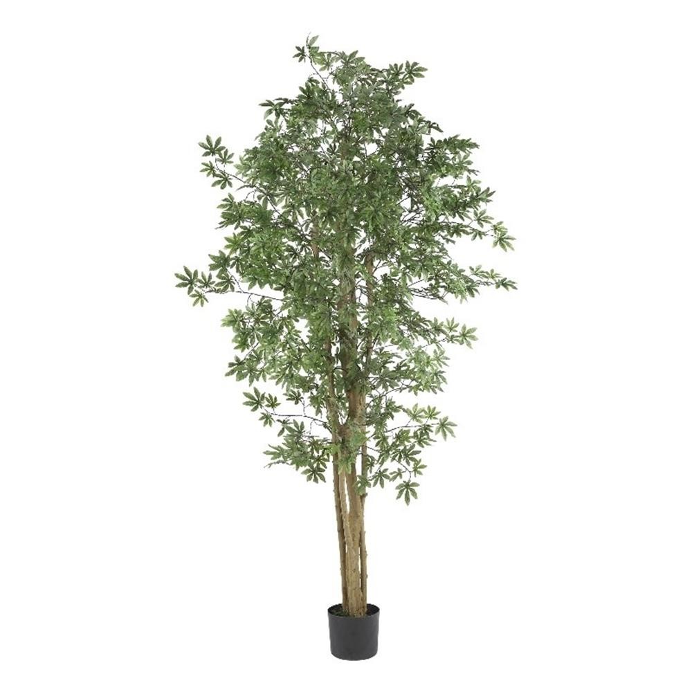 Pemberly Row 72″ Japanese Maple Silk Tree with 924 Leaves in Green/Black