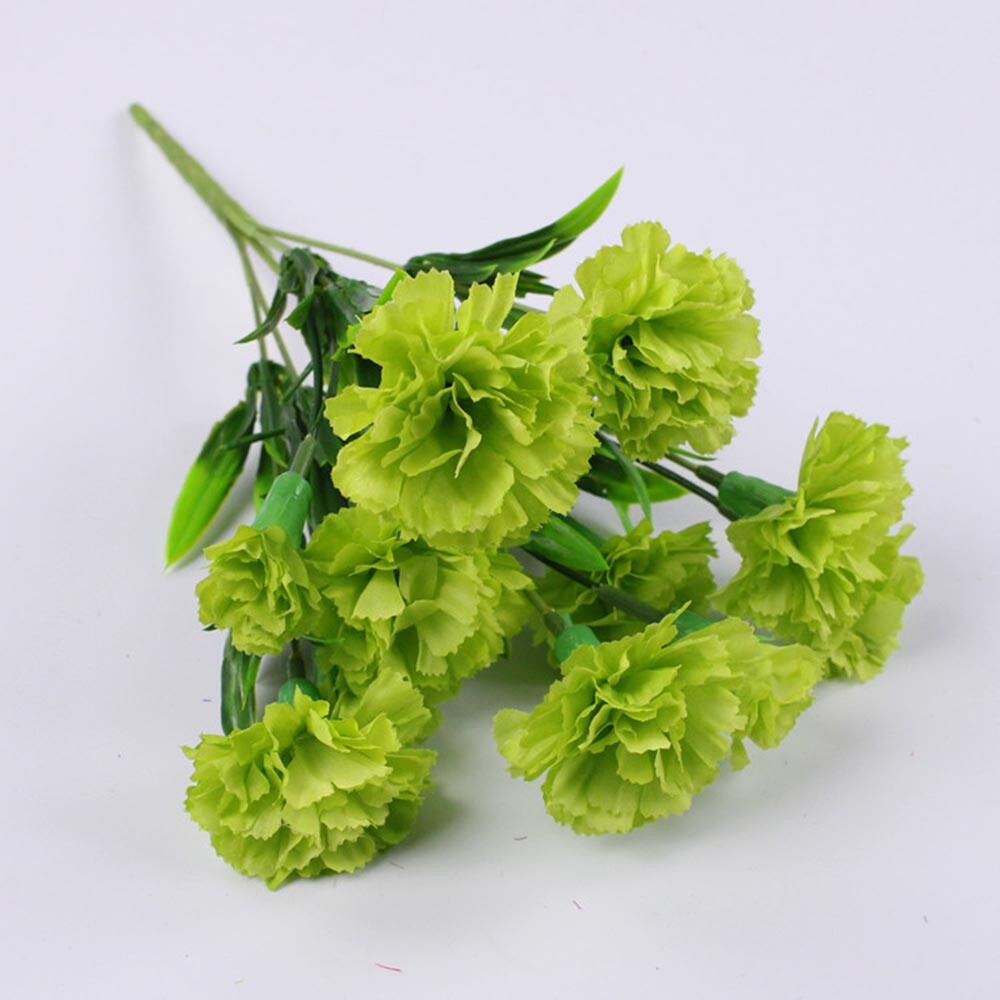 1PC Bright Artificial Carnation Fake Flower Bush Bouquet Home Wedding Decor