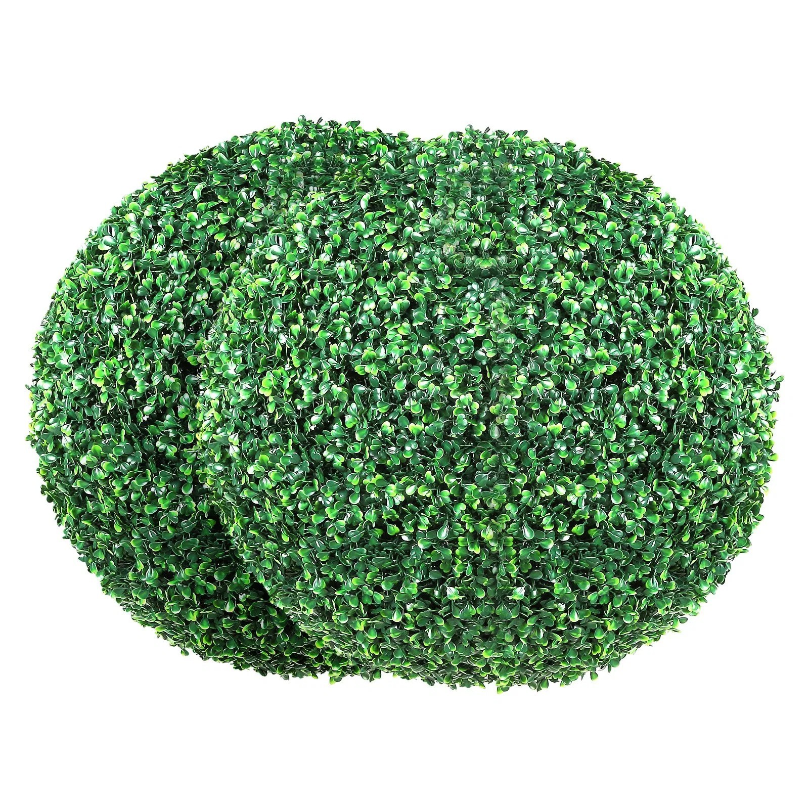 Artificial Topiaries Boxwood Trees 16′ Tall (2 Pieces) Ball-Shape Faux Topiaries