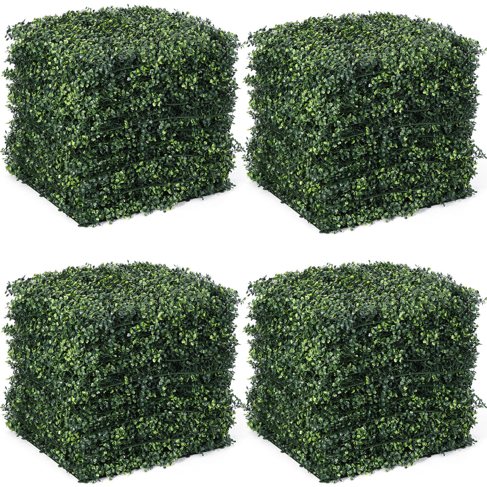 19”×19” Grass Wall, 12PCS Artificial Boxwood Hedges Panels Wall Decoration