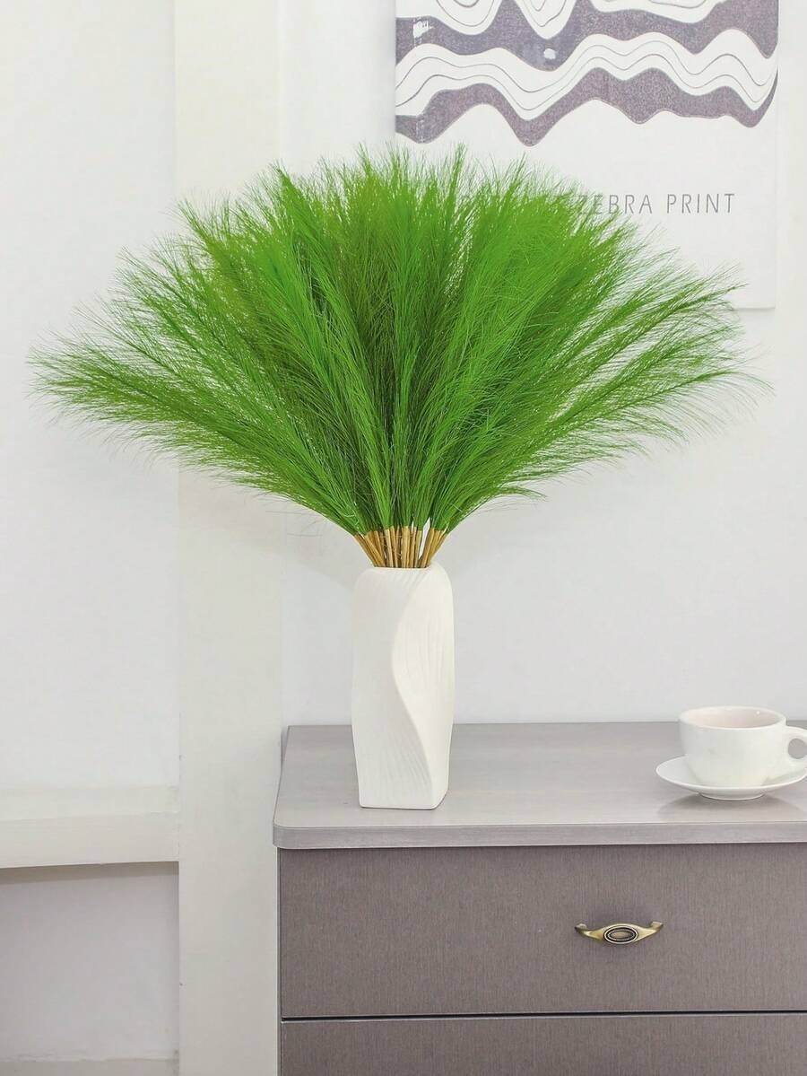 Artificial Pampas Grass Boho Vase Filler Wedding Home Room Decor Faux Plant