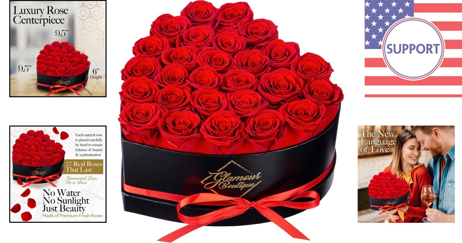 27 Eternal Preserved Roses in Heart-Shaped Box – Elegant Gift for Every Occasion