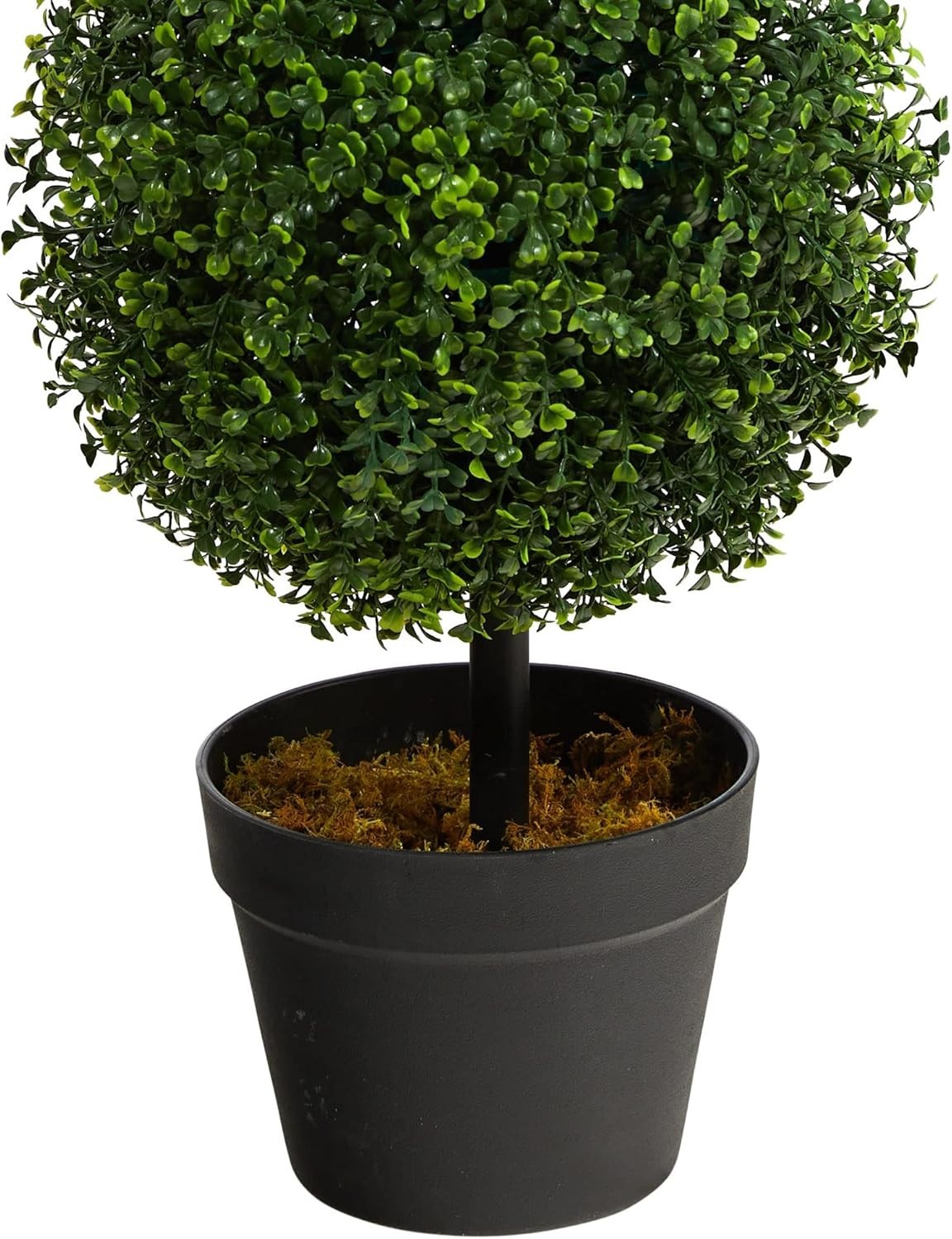 36in Artificial Triple Ball Boxwood Topiary Tree – Indoor Outdoor Realistic F…