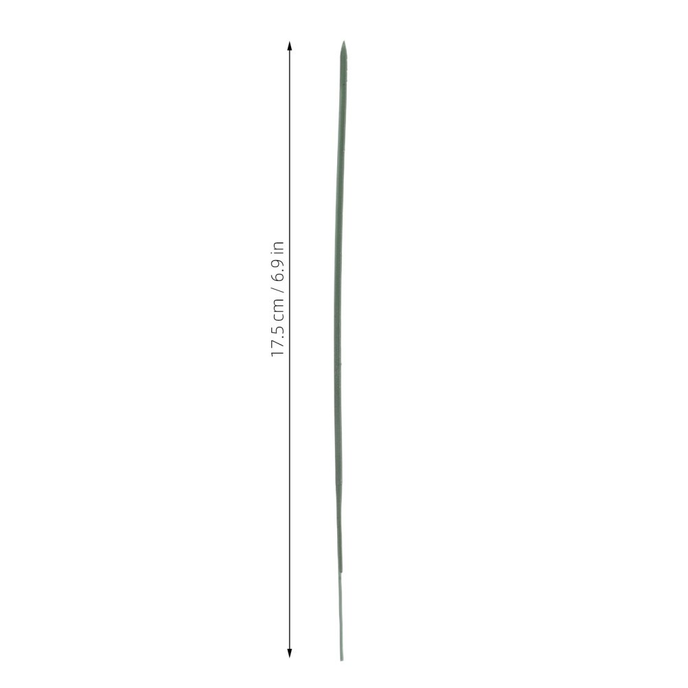 Flexible Green Floral Wire Stems 100Pcs for Crafting Artificial Flowers Home Use