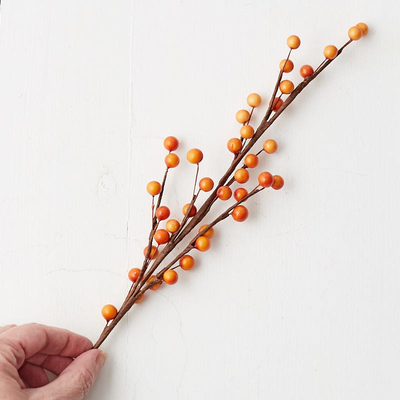 Factory Direct Craft Set of 24 Autumn Orange Artificial Berry 22″ Sprays