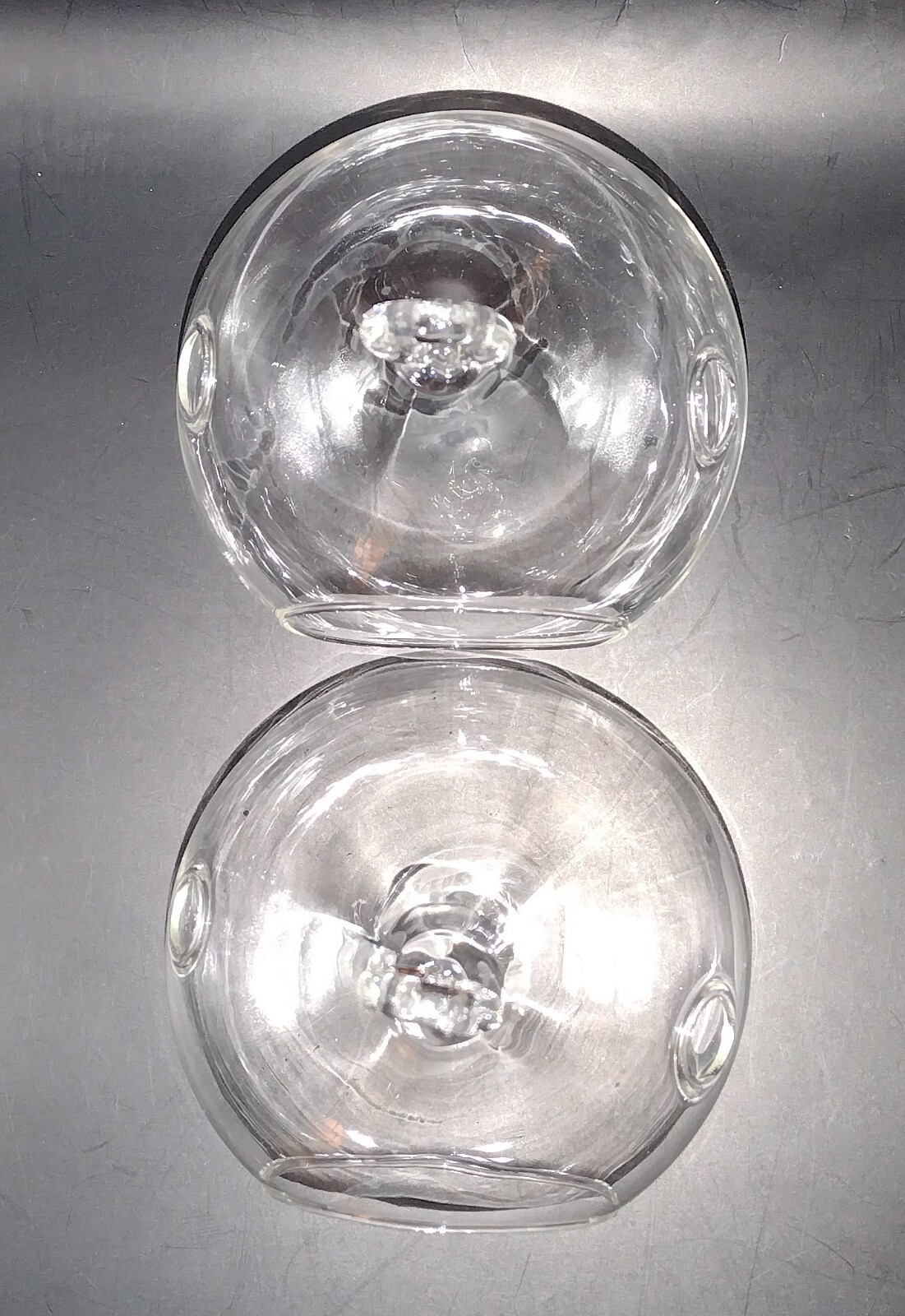 Hanging Globe Round Glass Terrarium Air Plant Orbs Clear 4” Diameter Pack of 2