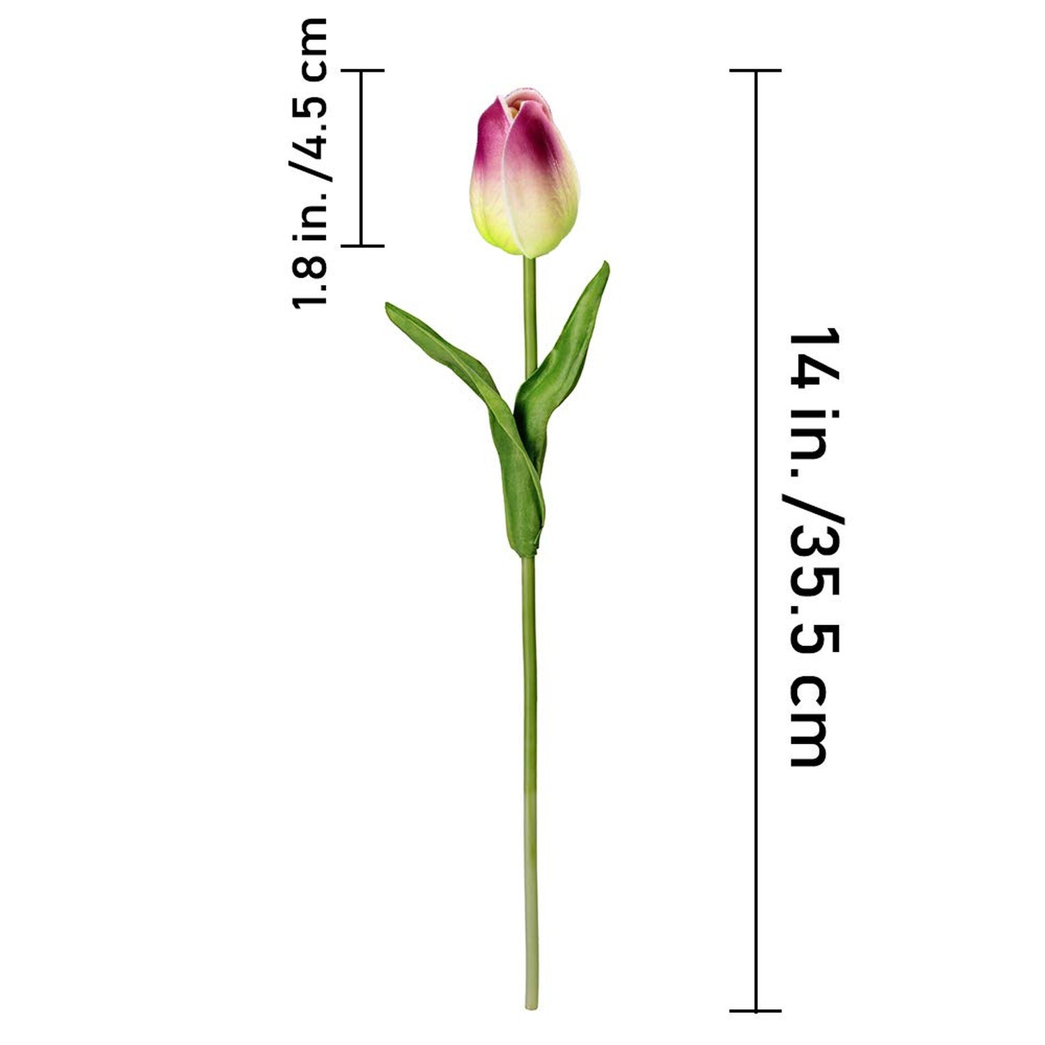 28 Pcs Multicolor Tulips Artificial Flowers Faux Tulip Stems Real Feel PU Tul…