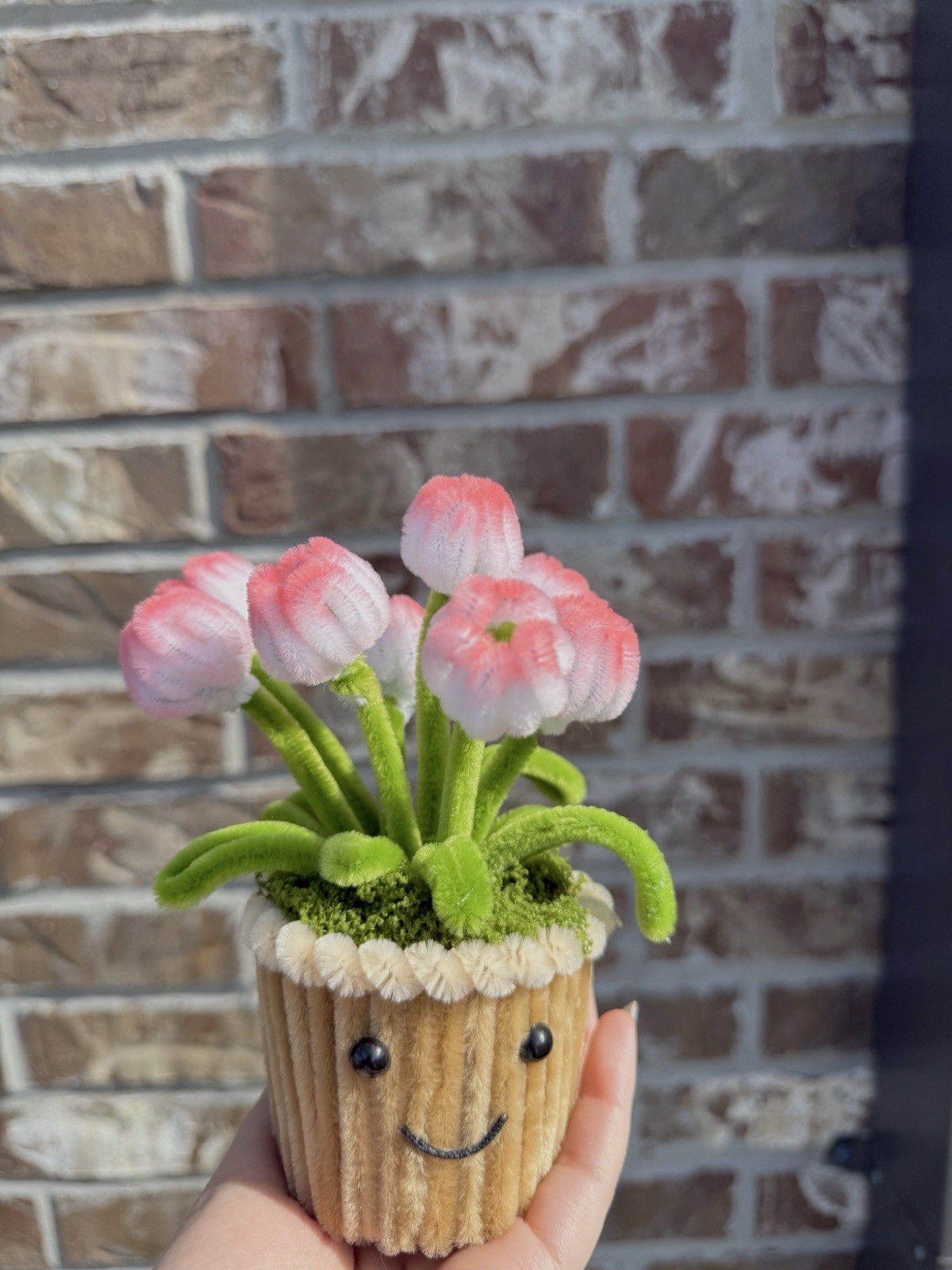 Handmade Pipe Cleaner Mini Tulip Pot | Perfect Gift or Room Decor