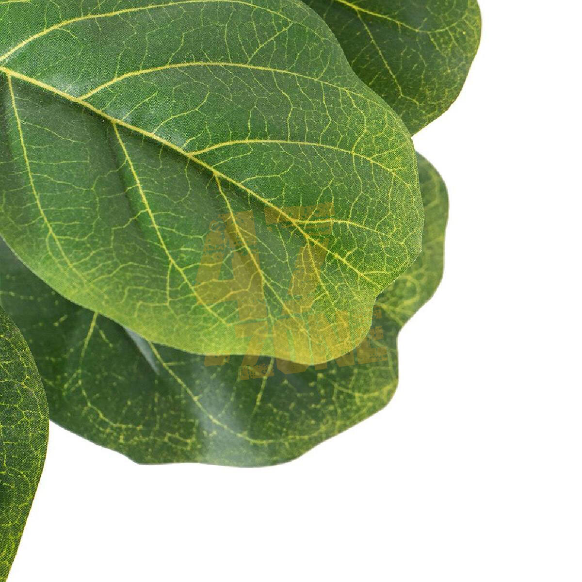 Faux Potted Fiddle Leaf Tree 3 Branch Green Artifical Garden Indoor Outdoor