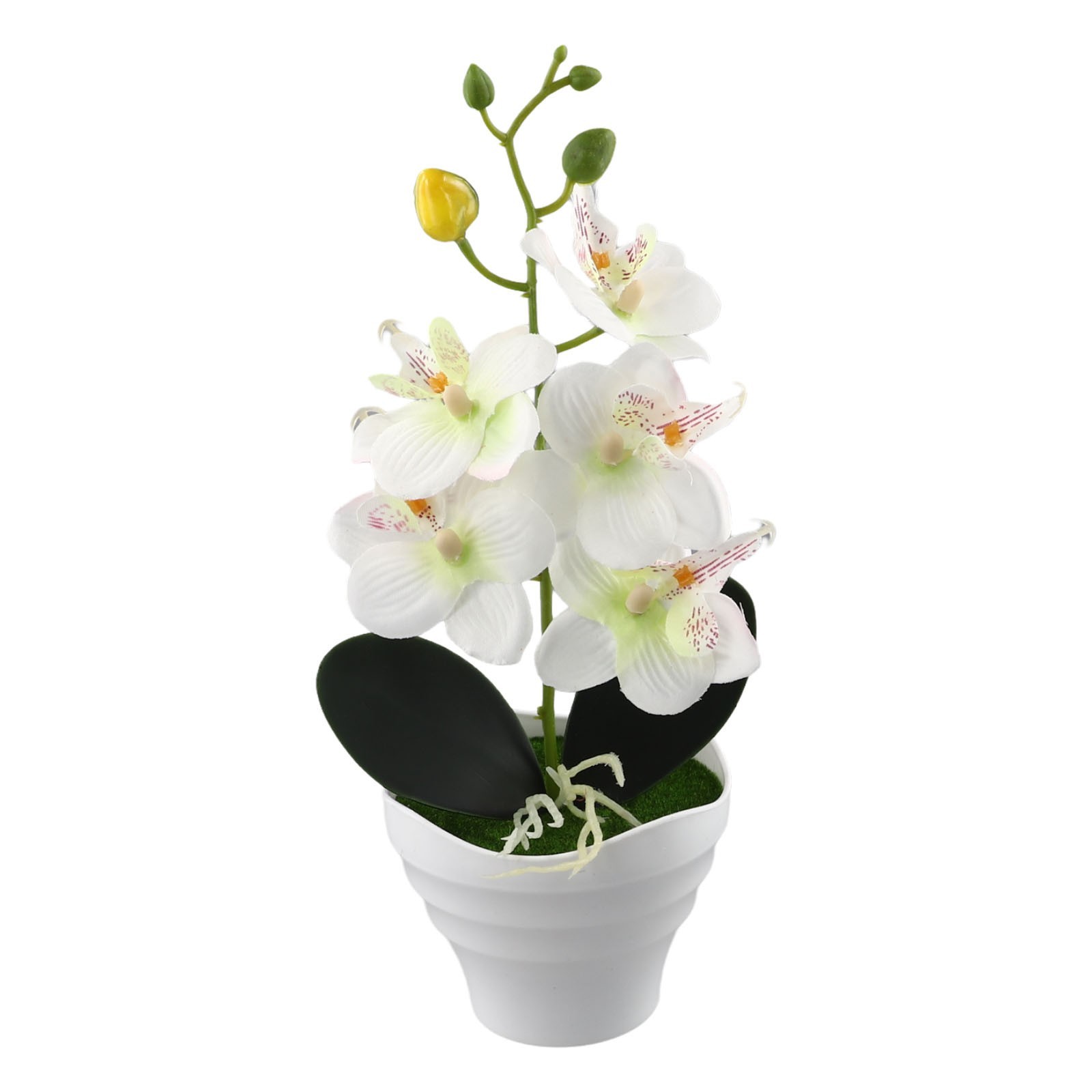 Artificial Butterfly Orchid Flower Plants In Pot Fake Home Wedding Party Decor