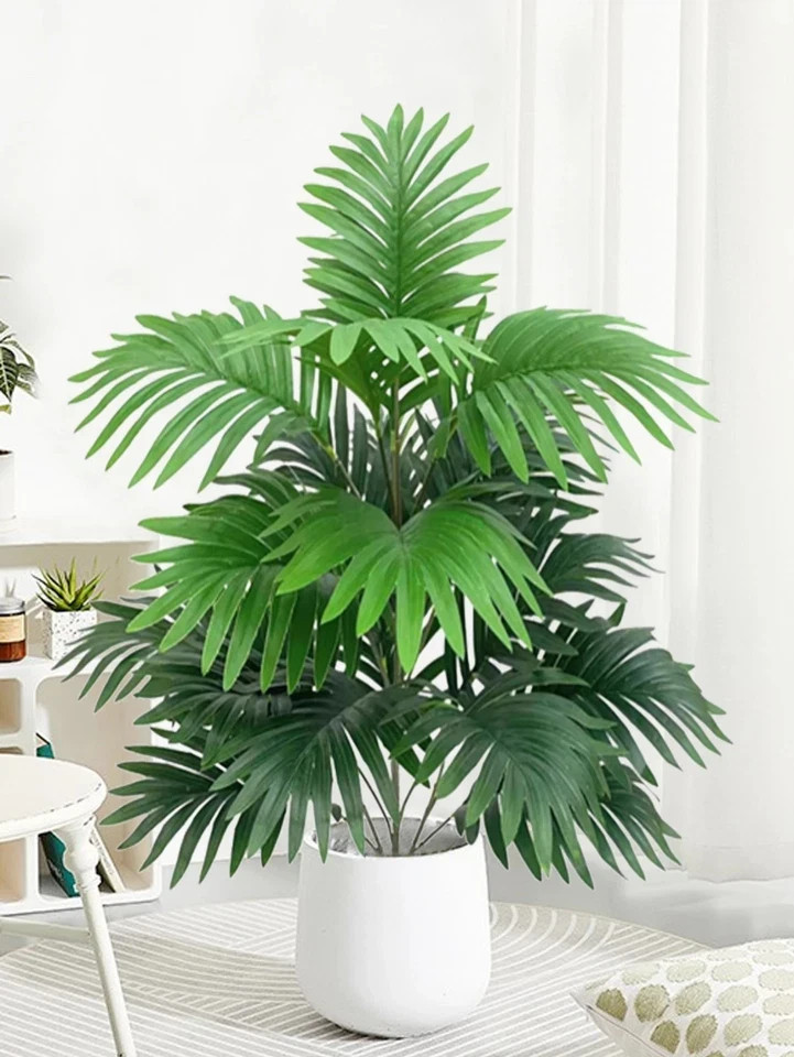 80cm 18 Leaves Large Artificial Palm Tree Tropical Green Leaves Fake Plants