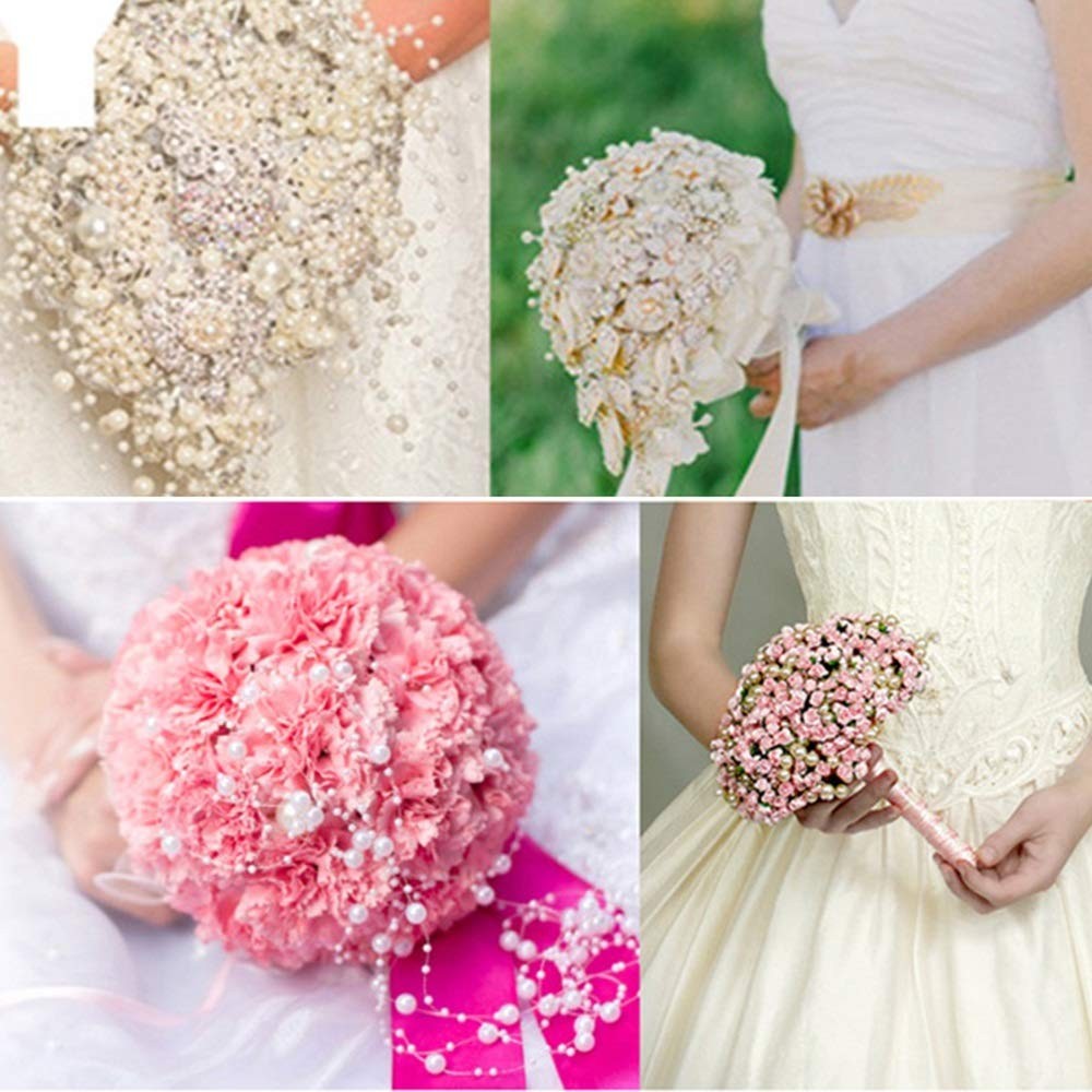 4MM Artificial Pearl Spray Beads String Handmade DIY Floral Craft for Bridal …