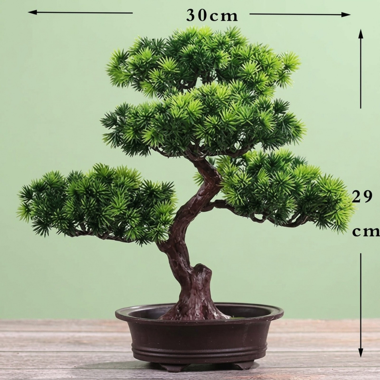 Artificial Bonsai Pine Tree in Pot Fake Plant Home Office Decor 30cm