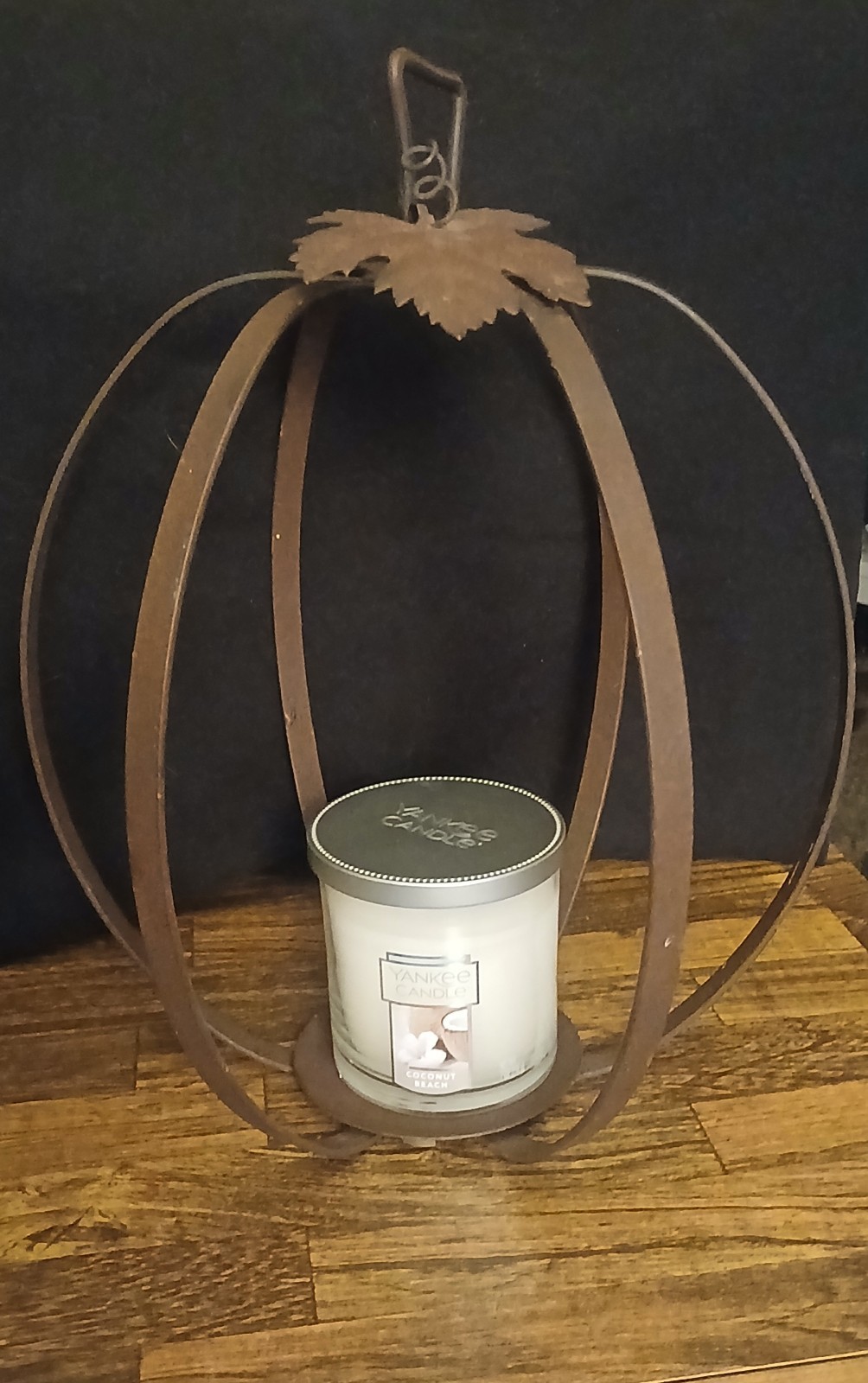 Rustic Steel Pumpkin Decor Centerpiece Fall Decor 13 ” Tall