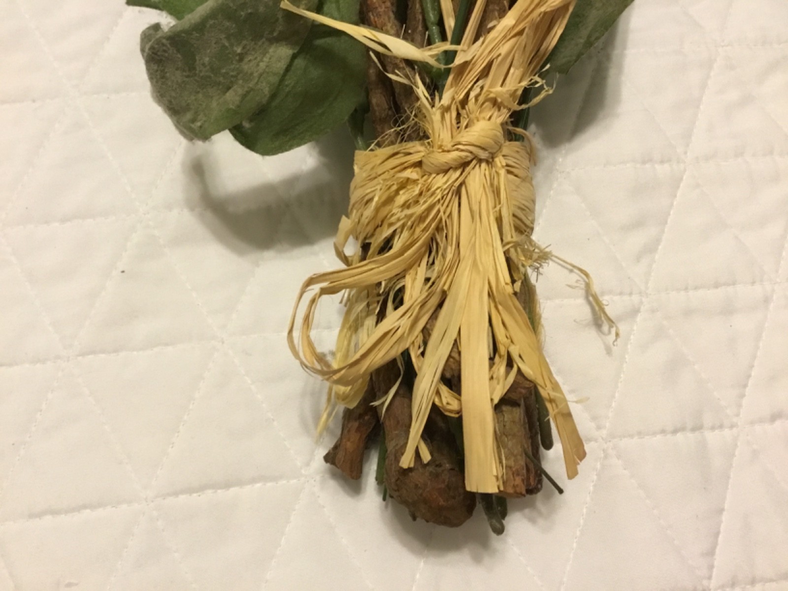 Vintage Home Interiors Purple Lilac Floral Wood stems Bouquet/ Lavender