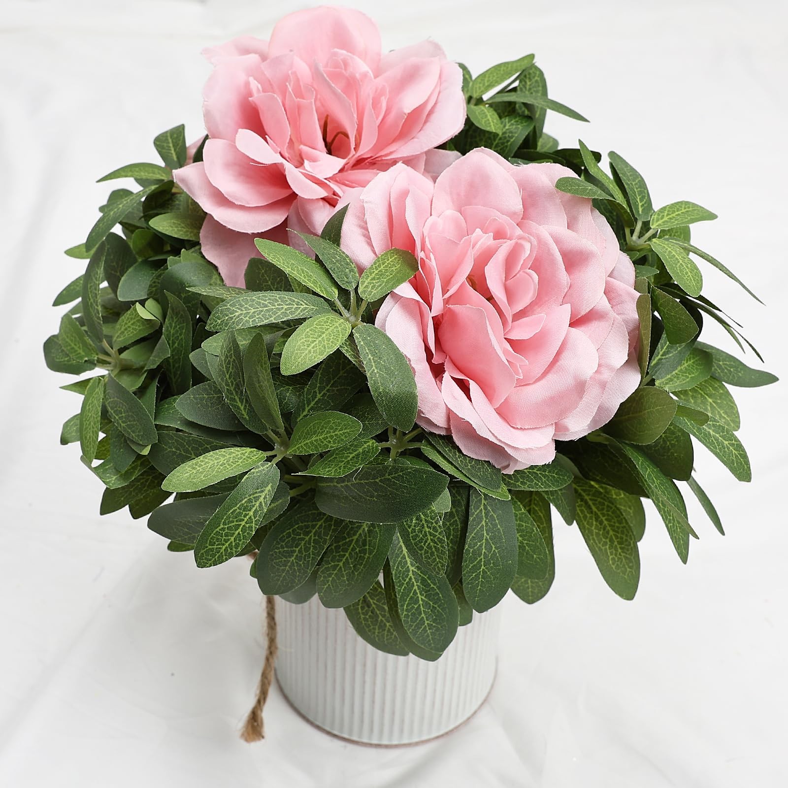 Artificial Silk Roses Flower Heads Wedding Decorations 50 Pcs Pink