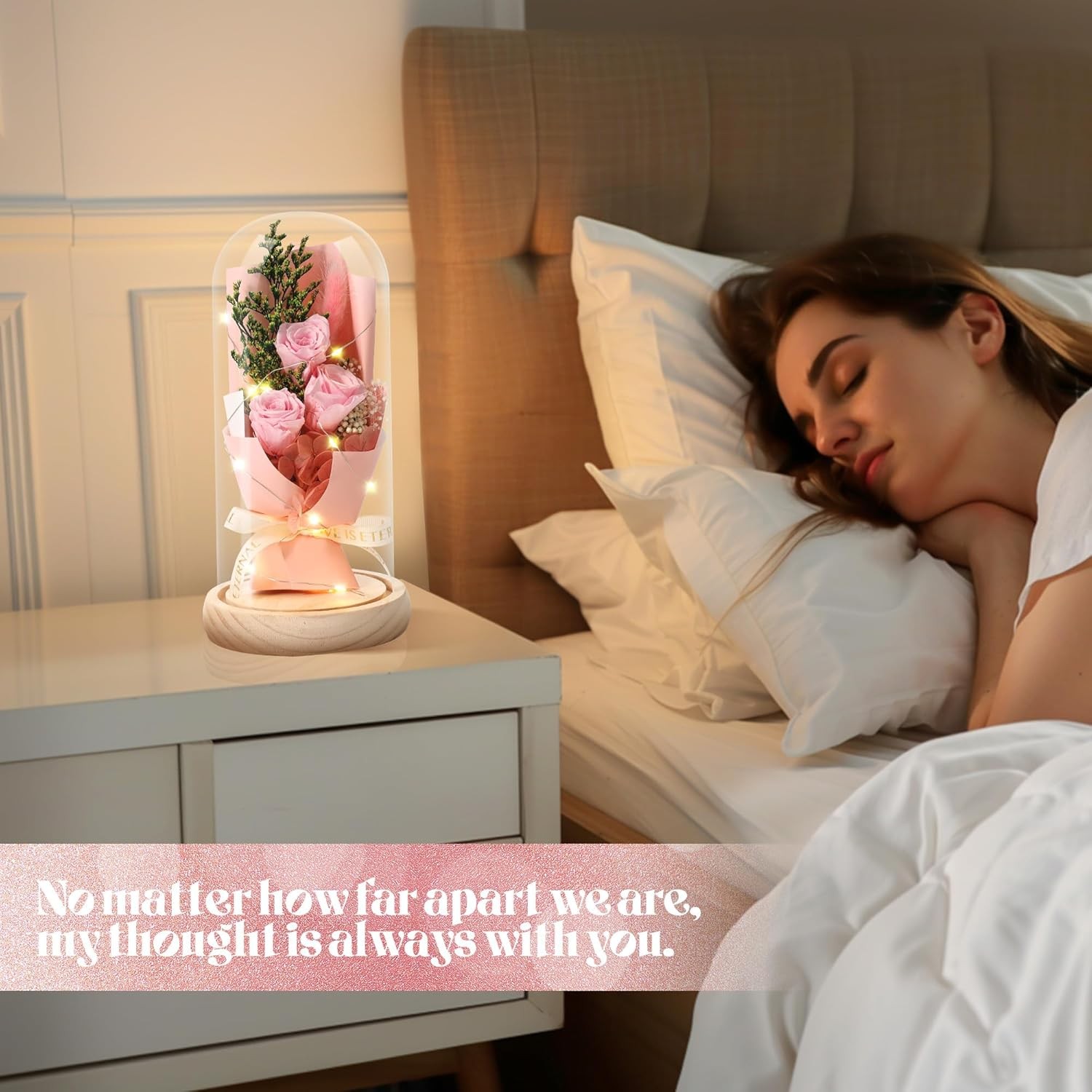 Mother’ s Day Gifts Forever Flowers Bouquet, Preserved Flowers for Delivery Prim