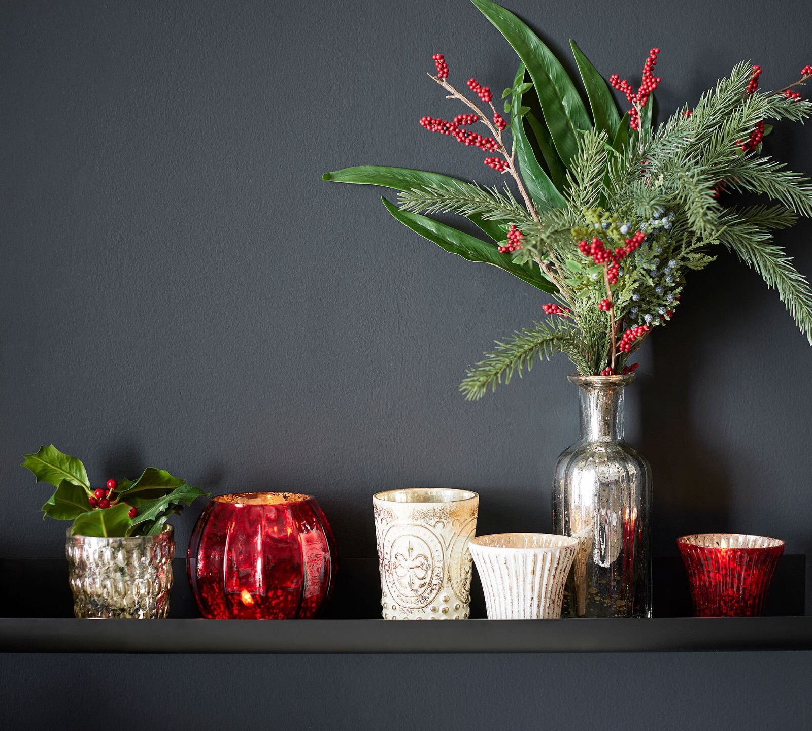 NEW Pottery Barn Faux Juniper & Berry Clippings 20″ Bundle Winter Christmas NWT