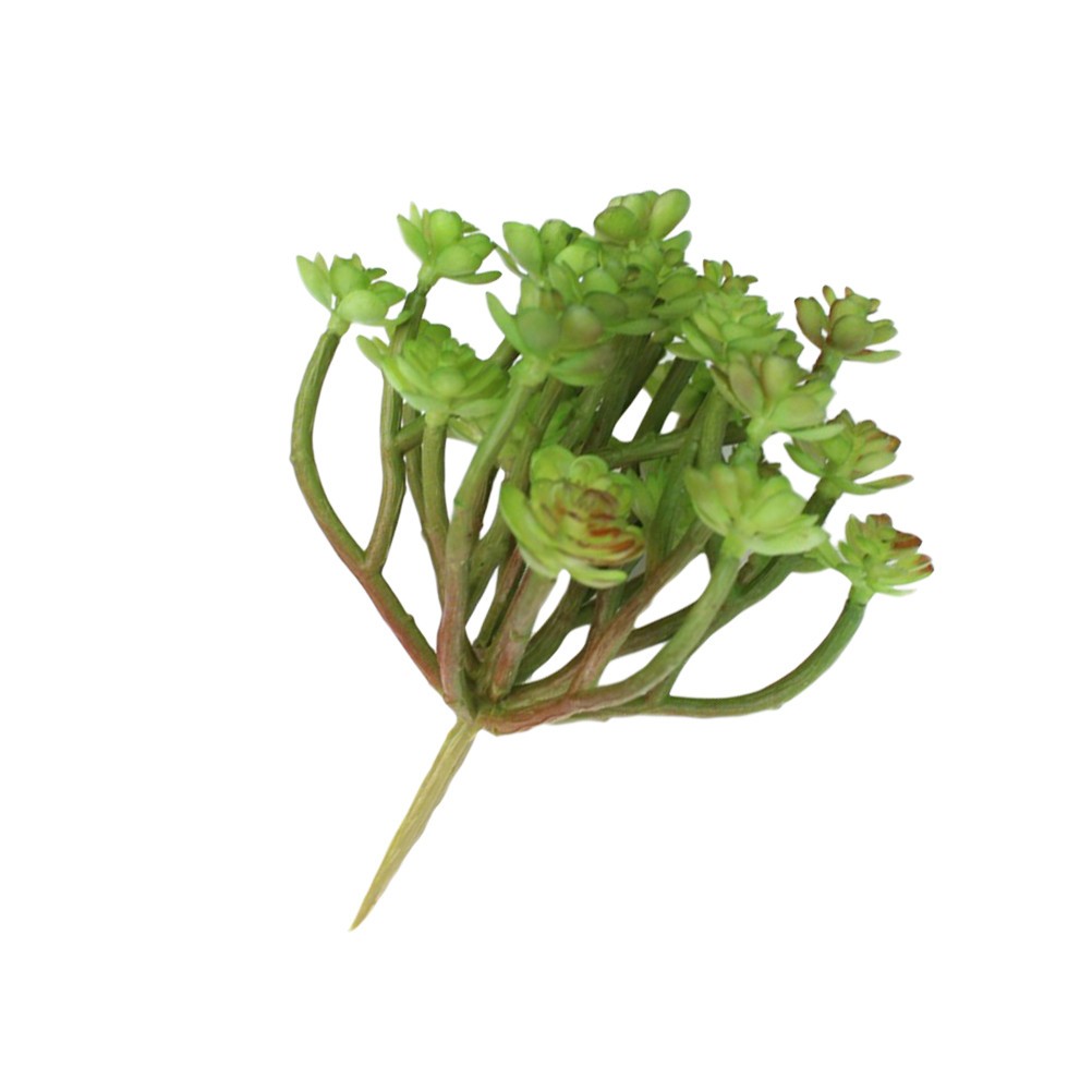 Small Green Floral Picks Artificial Succulent Plant Fake Plants Decoration