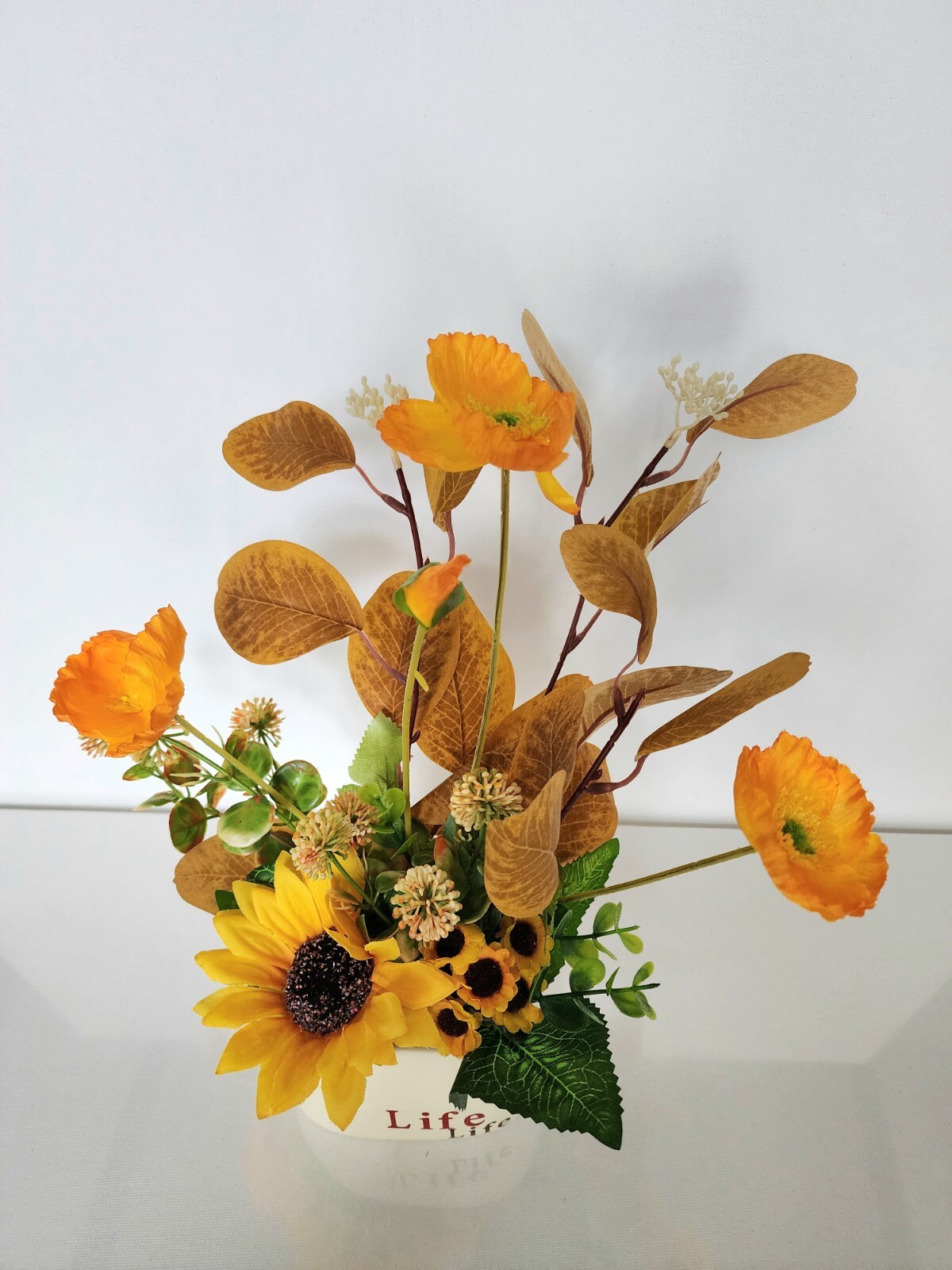 Artificial faux potted flower plants home kitchen office occasion decoration