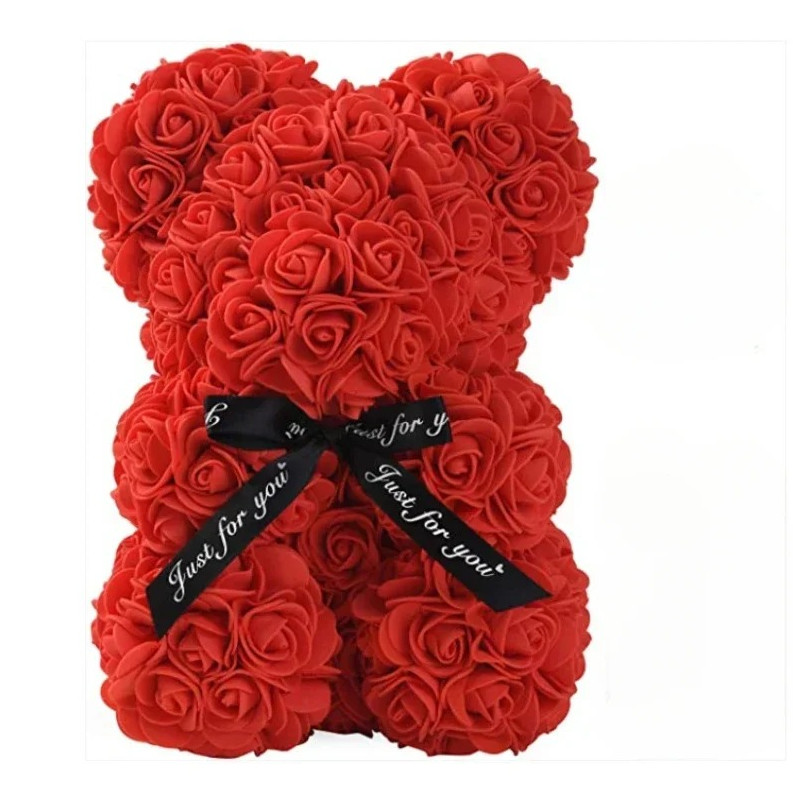 1pc Eternal Rose Teddy Bear Artificial Flower Romantic Gift Decoration – NEW