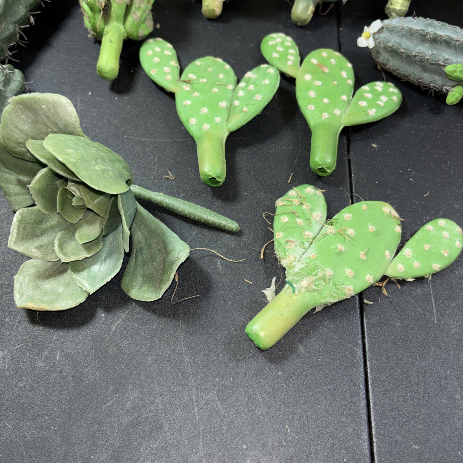10 Faux Cactus Fake Saguaro Southwestern Plastic Succulent Decor B