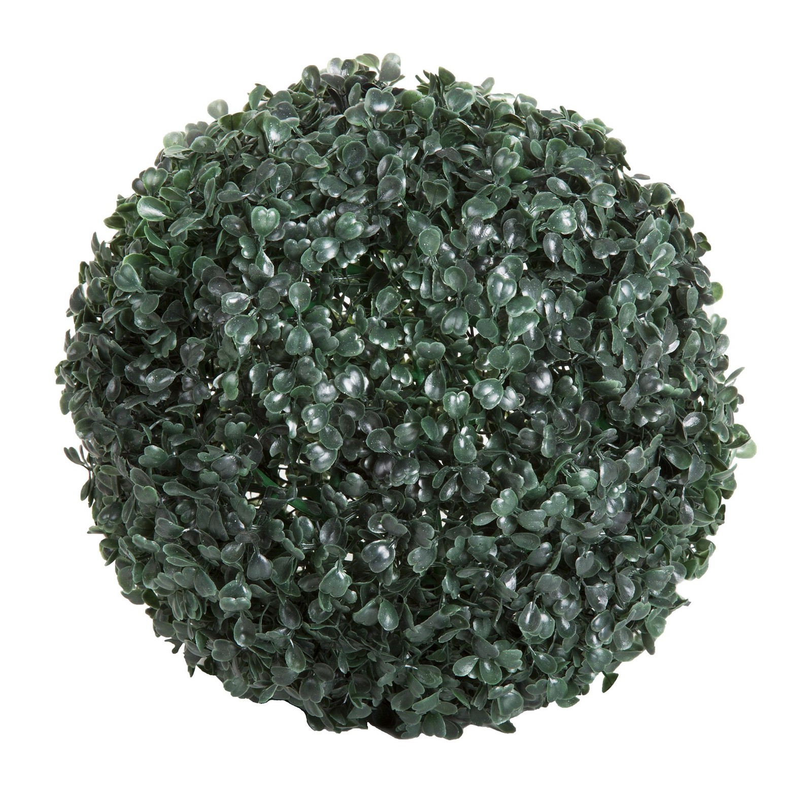 Boxwood Plant – 11in Faux Outdoor Topiary Pre-Lit with Solar LEDs – Artificia…