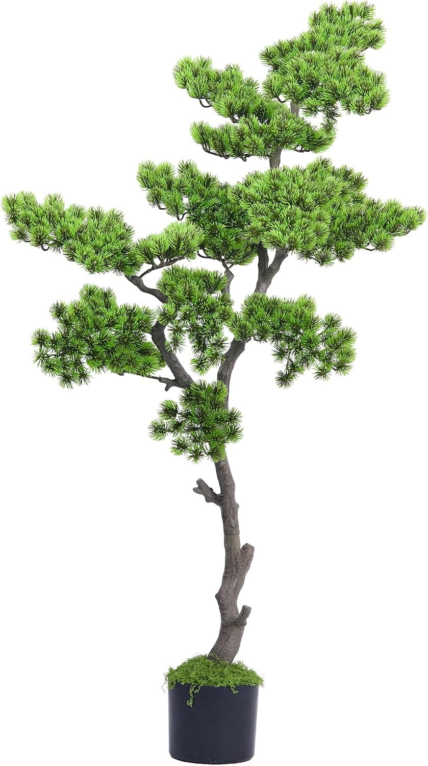 4FT Artificial Bonsai Tree Large Faux Plants Indoor Fake Tall Realistic 48 Inch