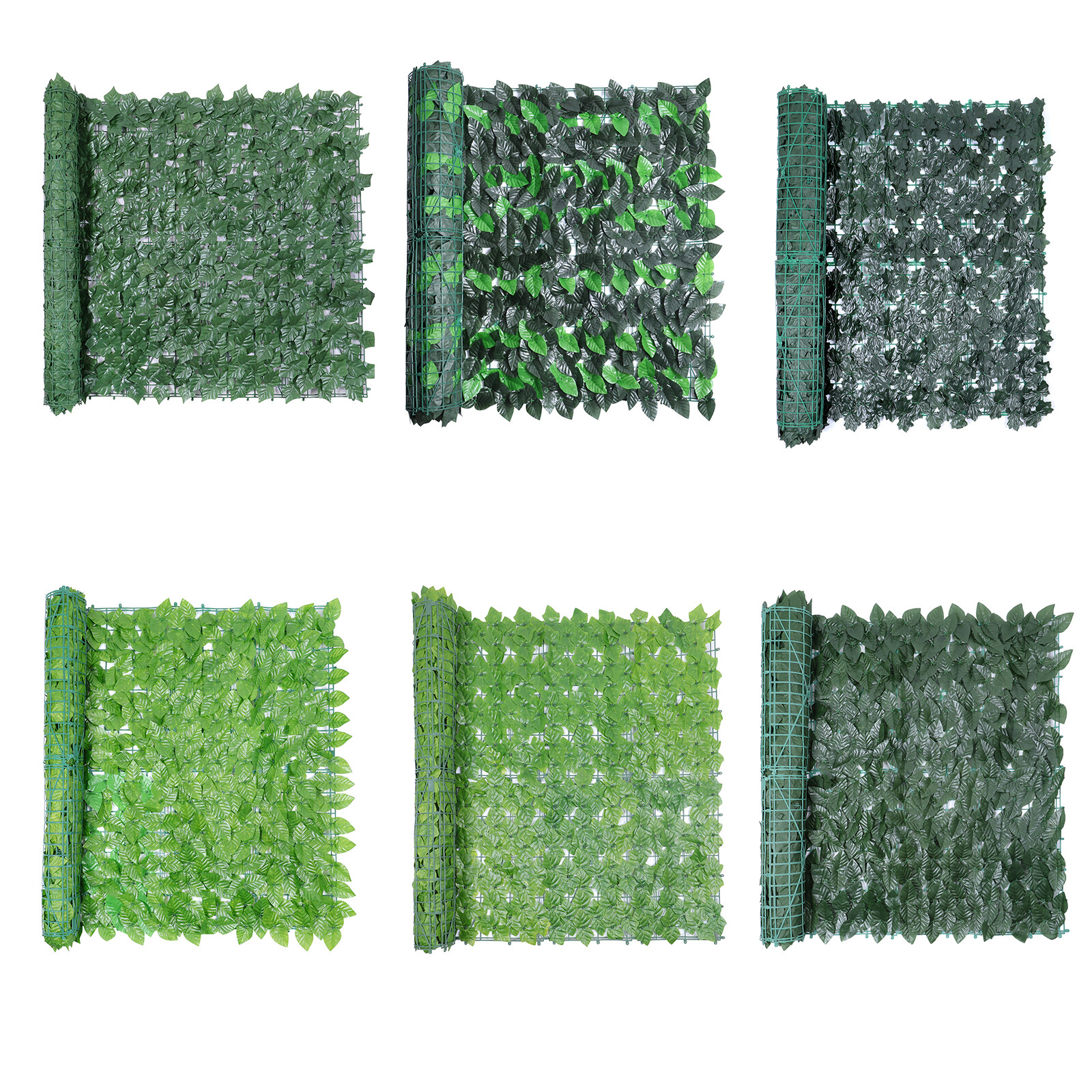 118″x39″ Artificial Privacy Fence Wall Screen Faux Ivy Leaf Outdoor Garden Decor
