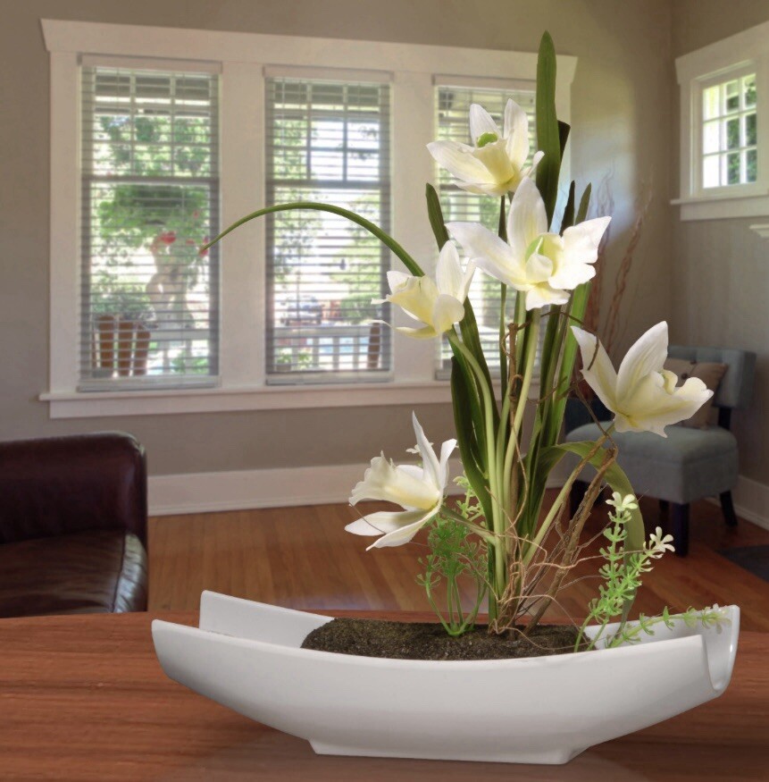 National Tree Company Faux Yellow Orchid Flowers