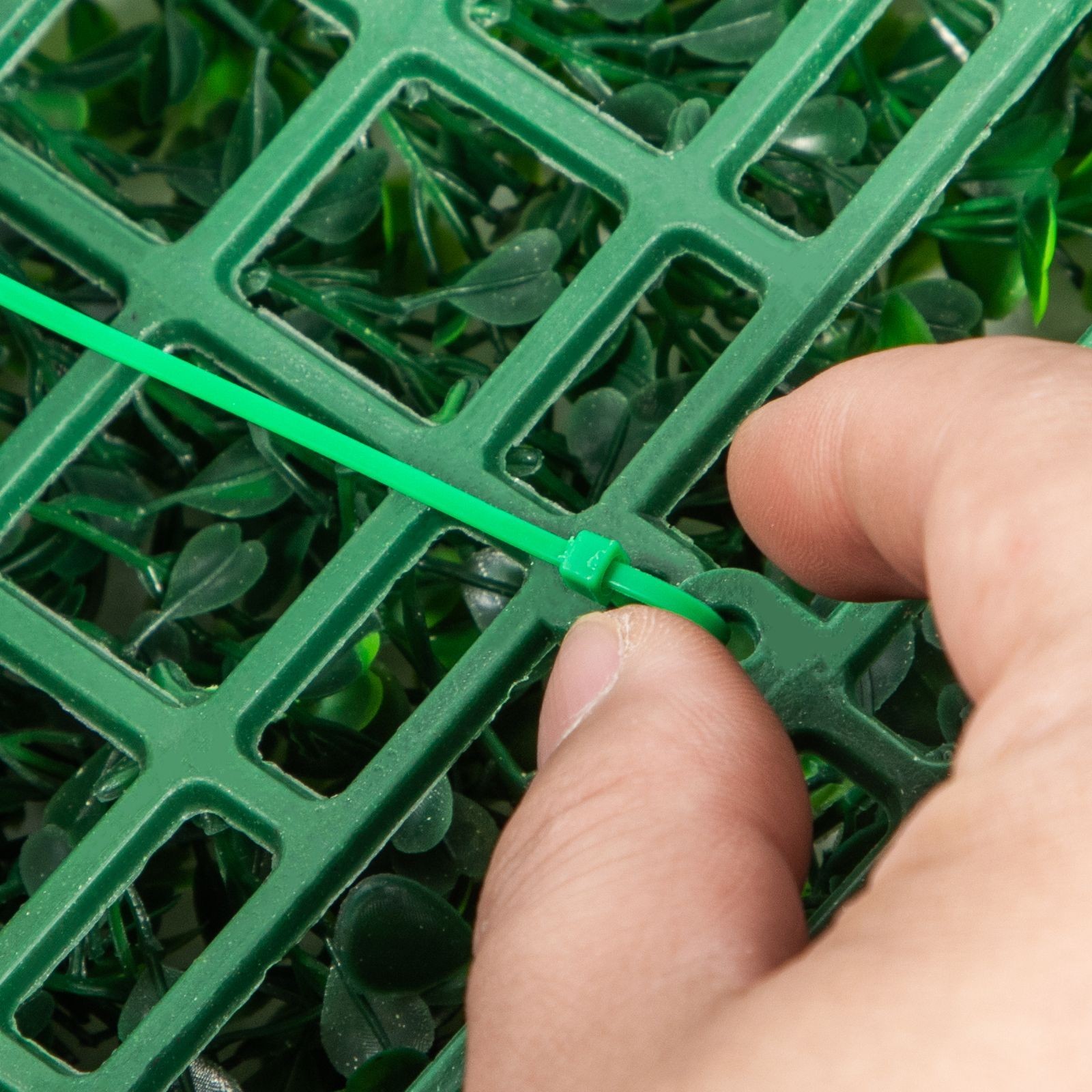 12PCS 10x10in Artificial Boxwood Panels, UV-Resistant PE Hedge Screen