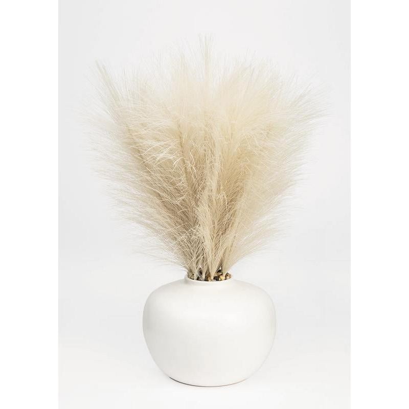 Artificial Pampas Plant in Ceramic Vase Decorative Centerpiece Home Event New
